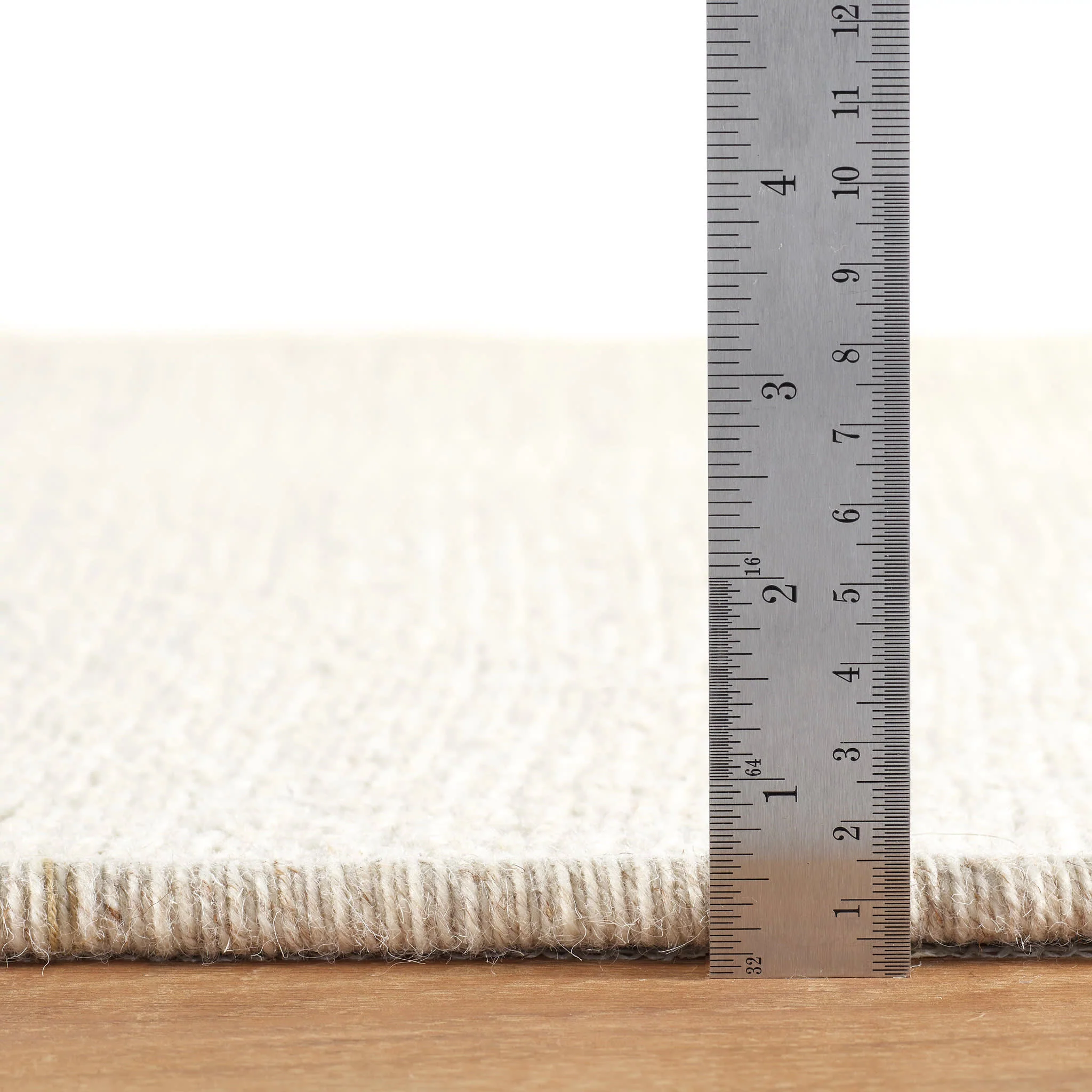 Barlow Woven Wool Custom Rug | Ivory - Image 4
