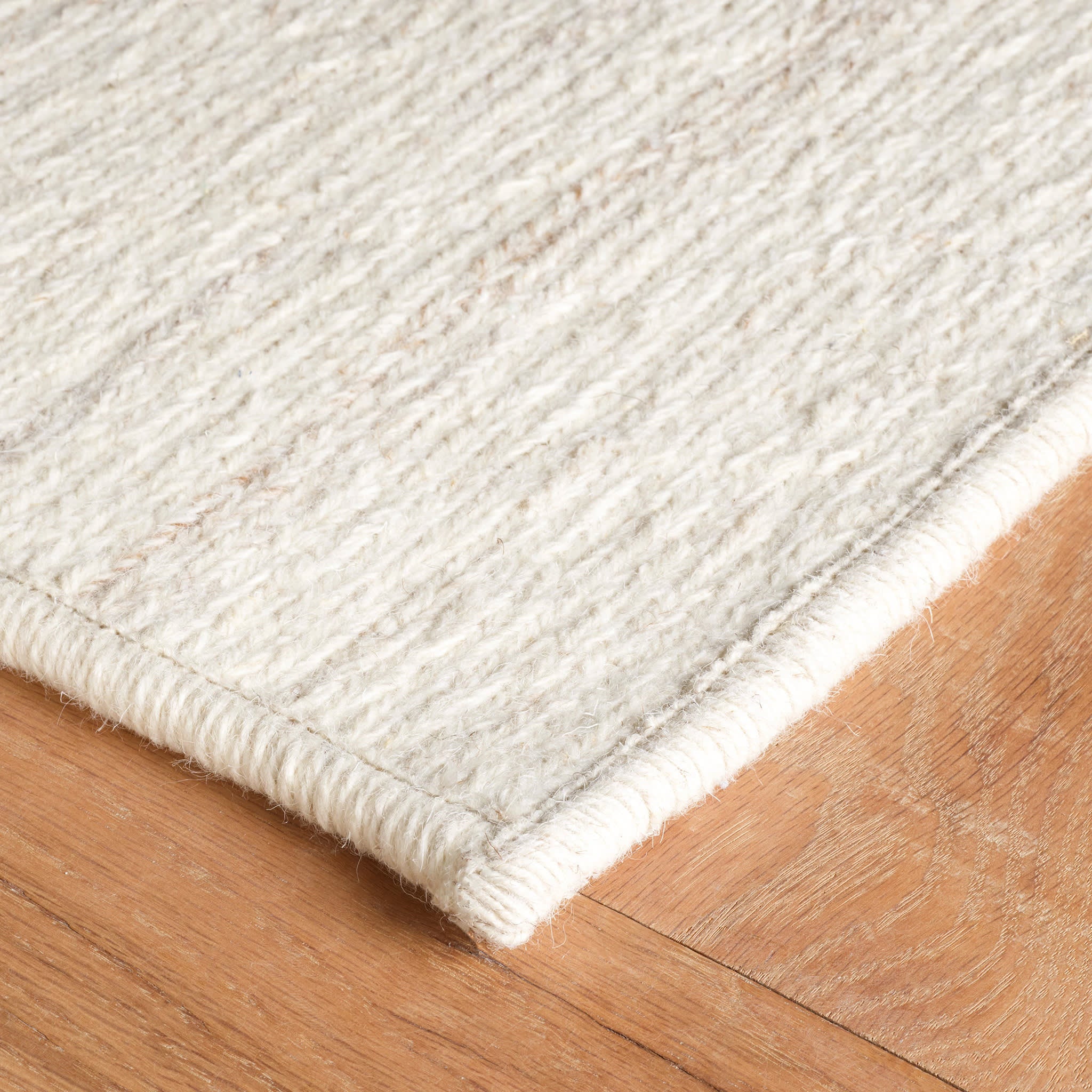 Barlow Woven Wool Custom Rug | Ivory - Image 5