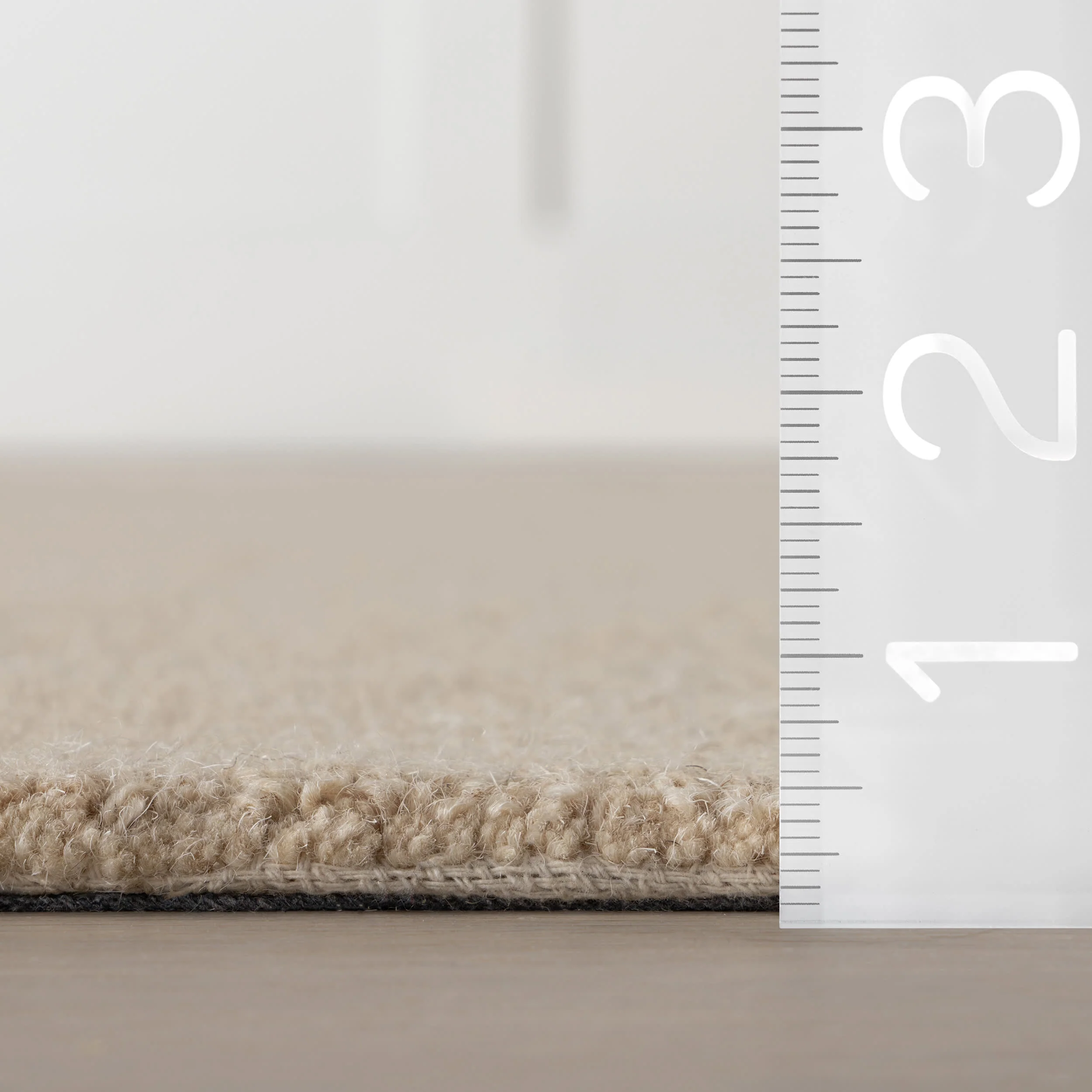 Barron Solid Bohemian Wool Rug | Cream - Image 5