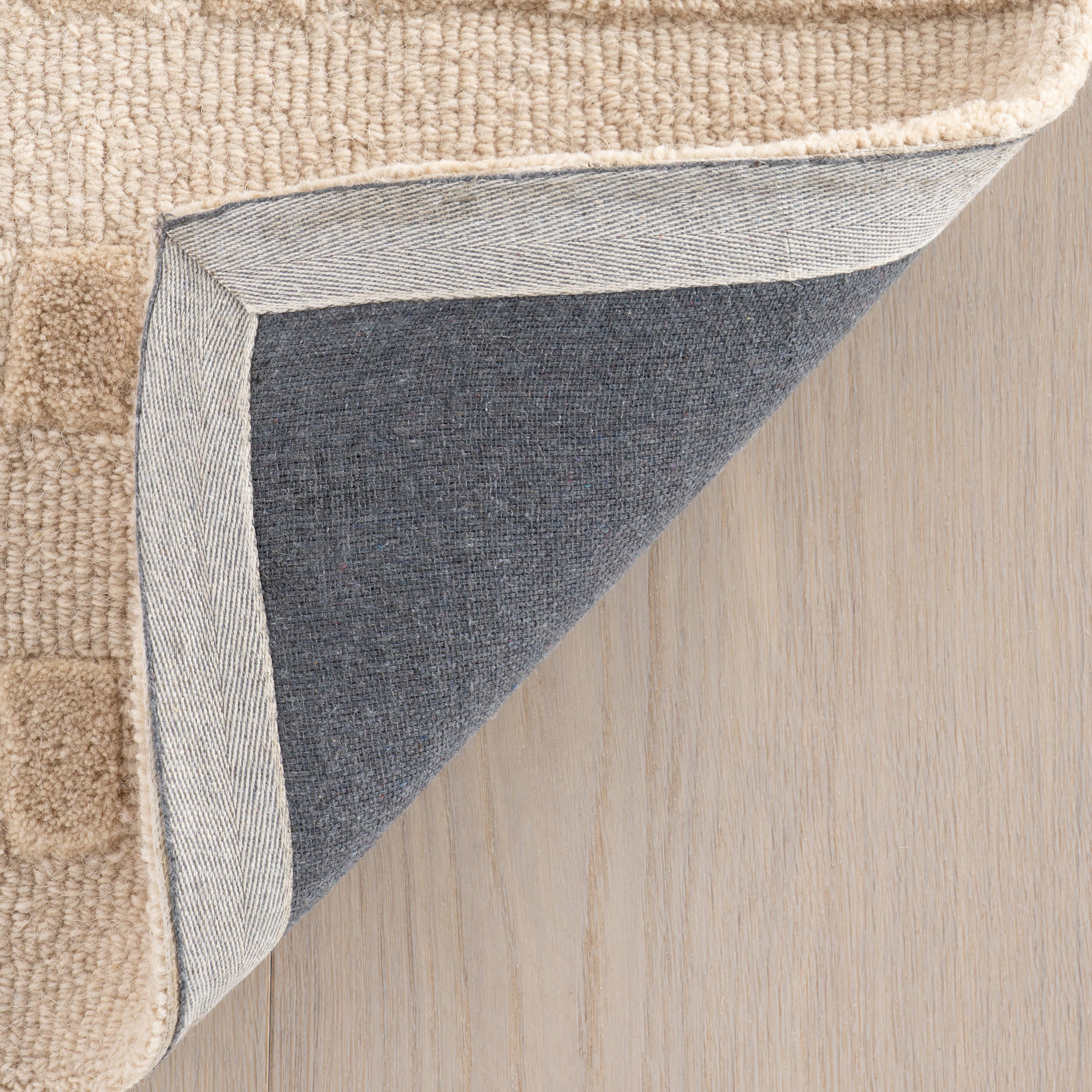 Barron Solid Bohemian Wool Rug | Cream - Image 6