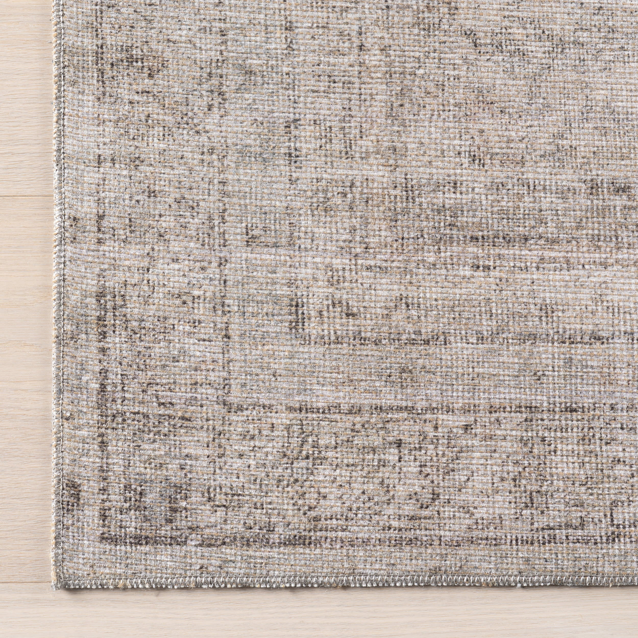 Basking Ridge Antiqued Jute-Blend Rug | Grey - Image 4