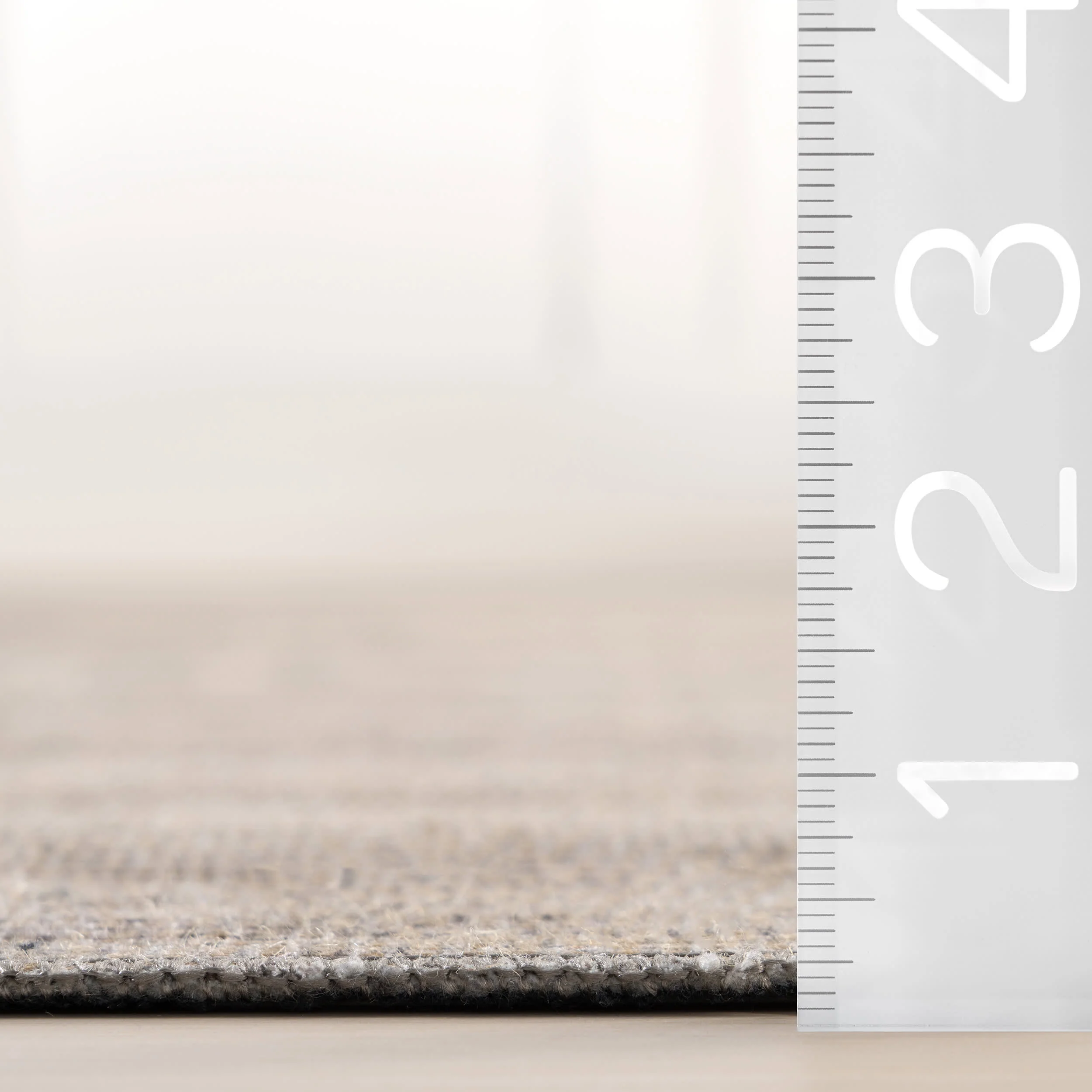 Basking Ridge Antiqued Jute-Blend Rug | Grey - Image 6