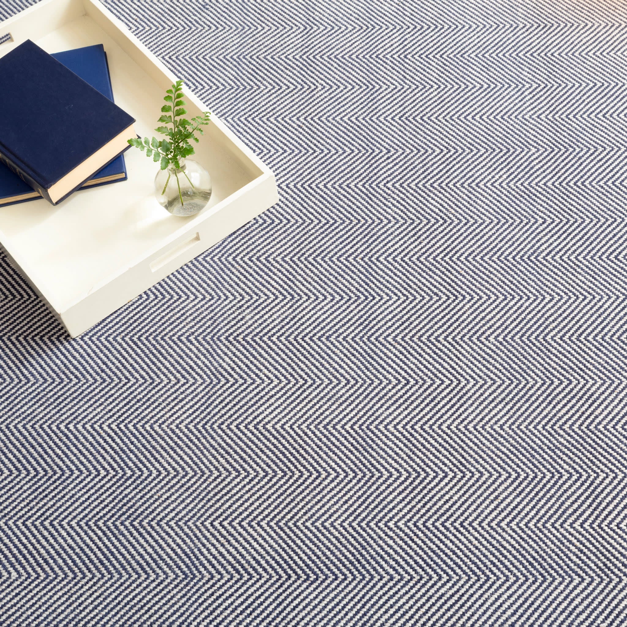 Batiste Woven Wool Custom Rug | Navy - Image 2