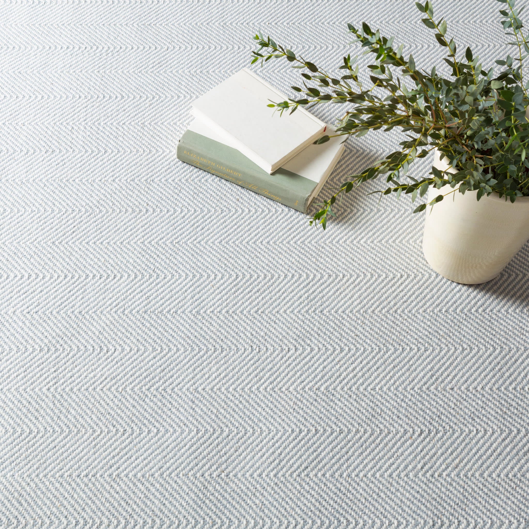 Batiste Woven Wool Custom Rug | Sky - Image 2