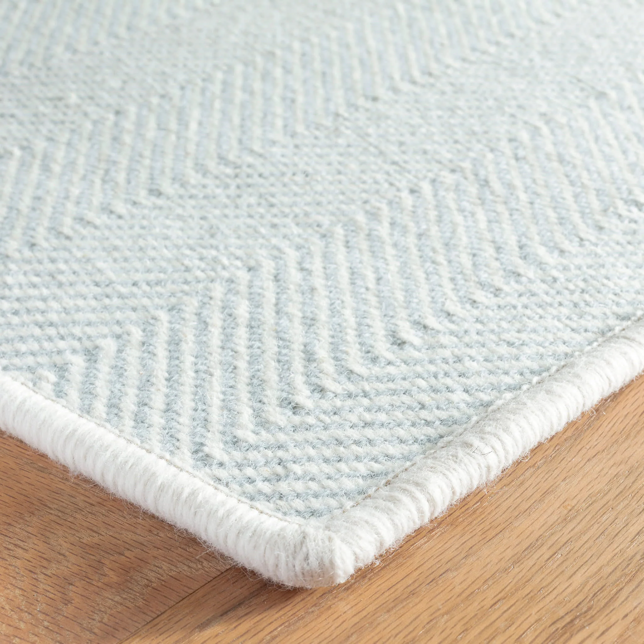 Batiste Woven Wool Custom Rug | Sky - Image 3