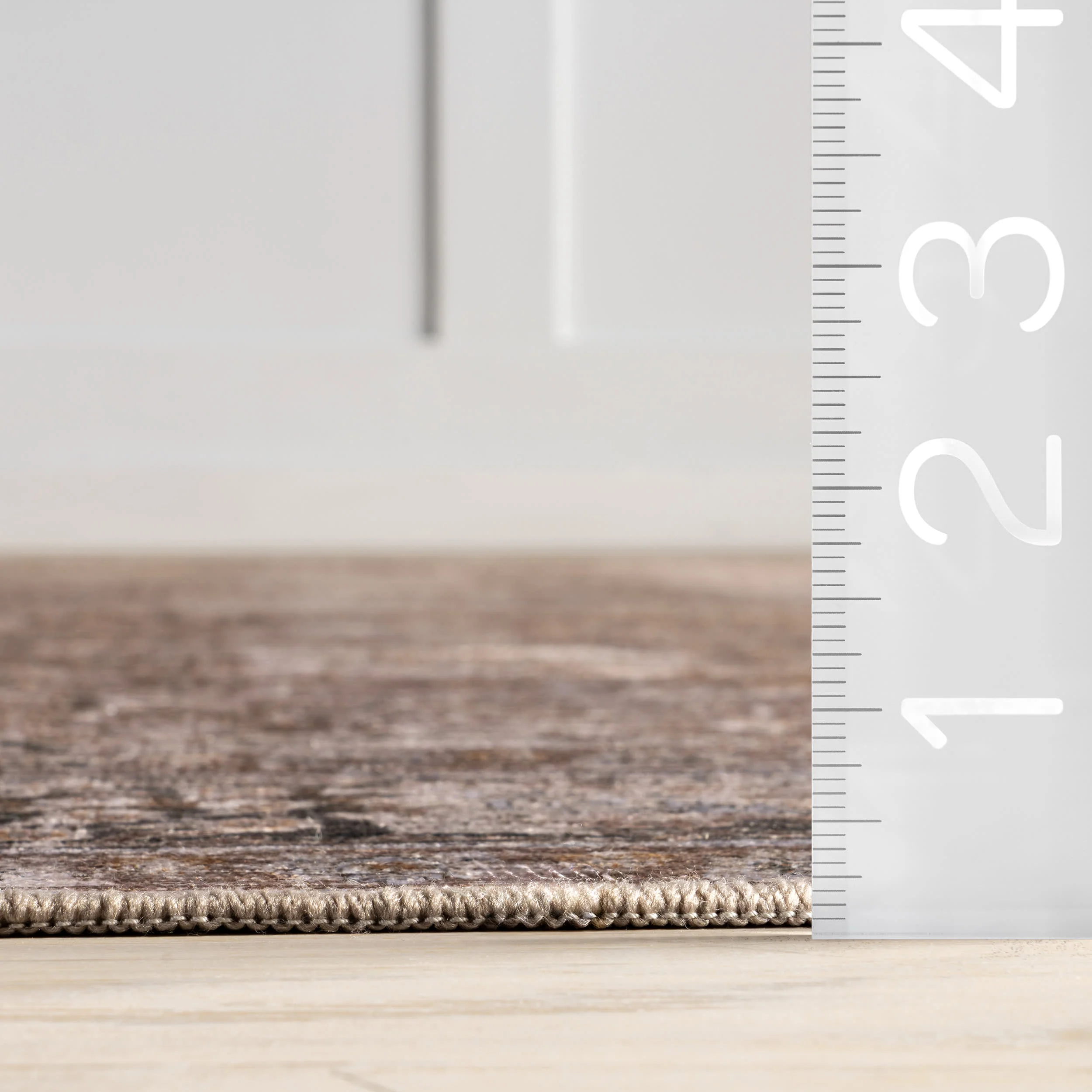 Bayberry Spill Proof Vintage Washable Rug | Brown - Image 6