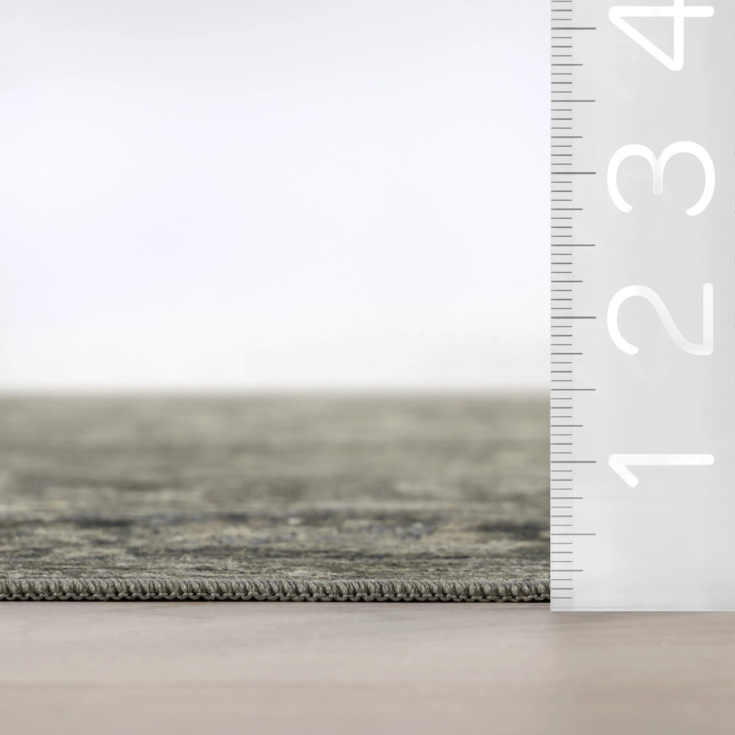 Bayberry Spill Proof Vintage Washable Rug | Green Grey - Image 6