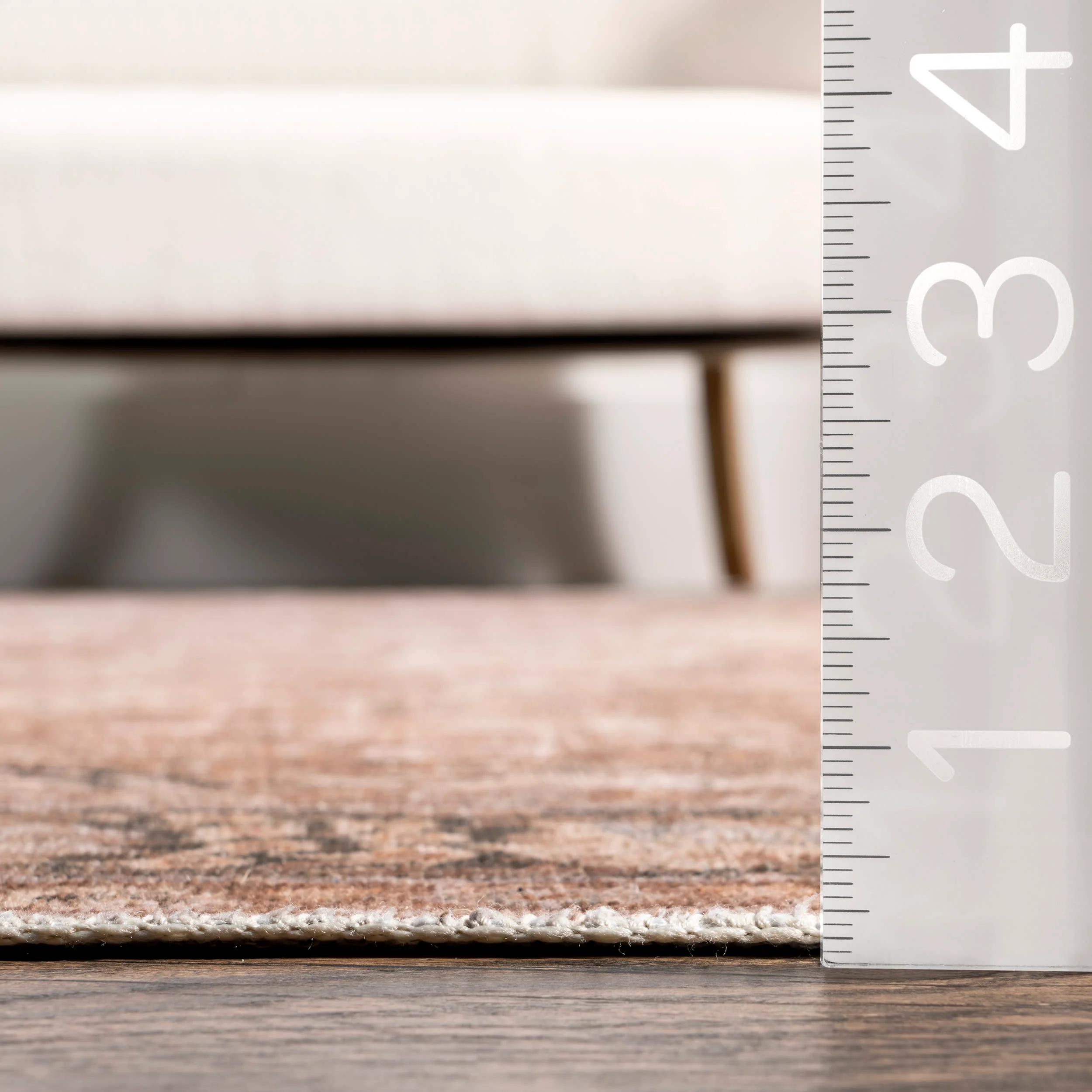Bayberry Vintage Washable Rug | Brown - Image 4