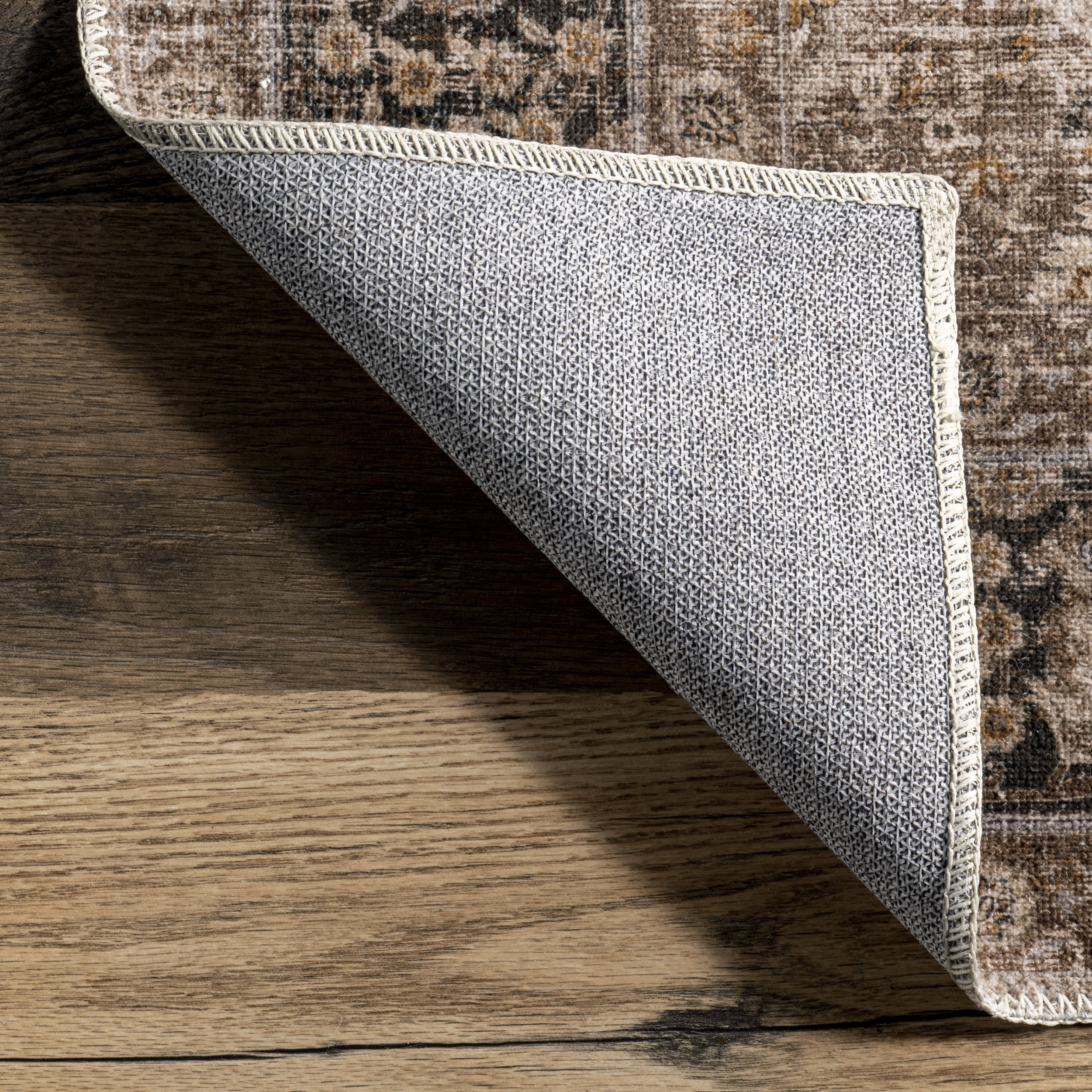 Bayberry Vintage Washable Rug | Brown - Image 5