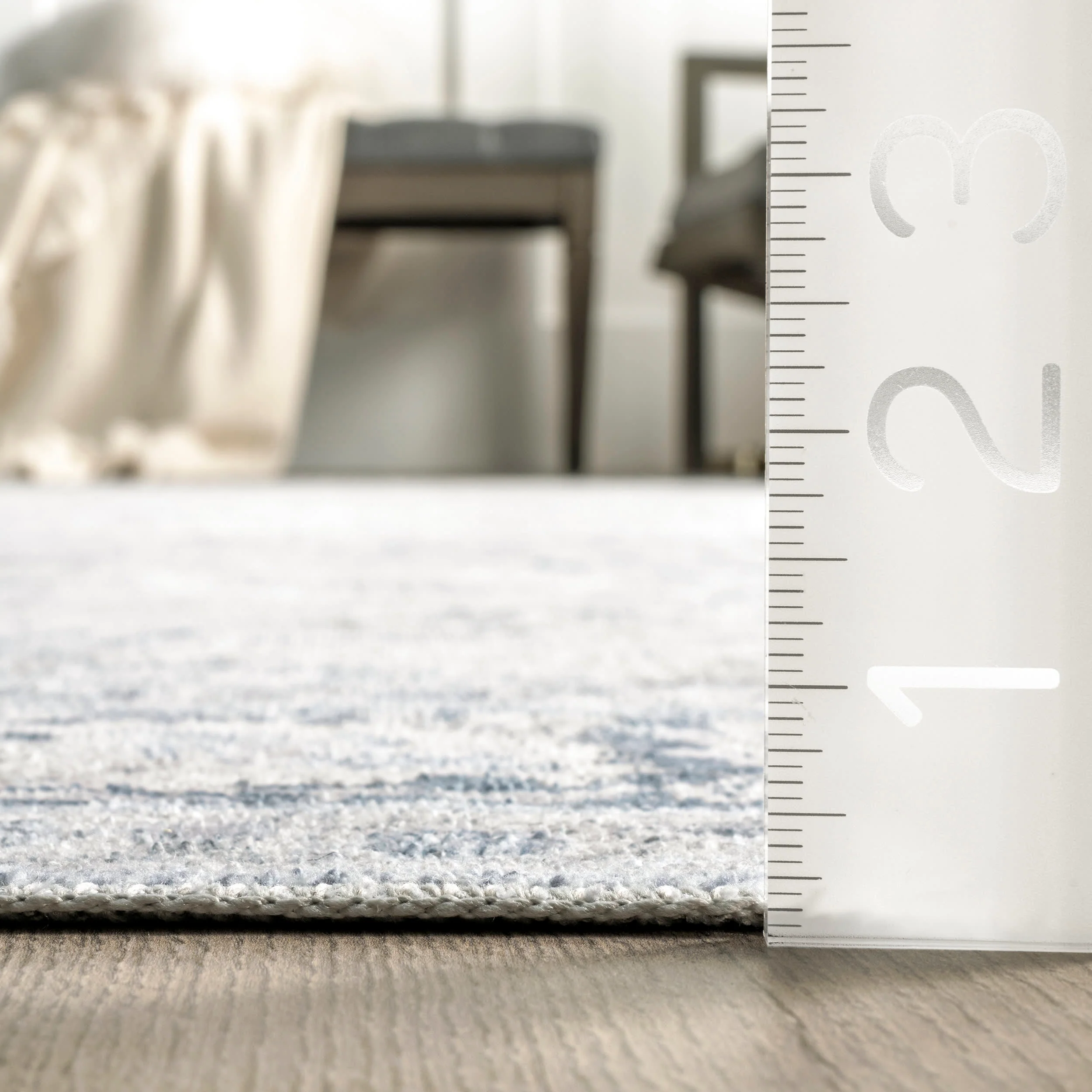 Bayberry Vintage Washable Rug | Light Blue - Image 4