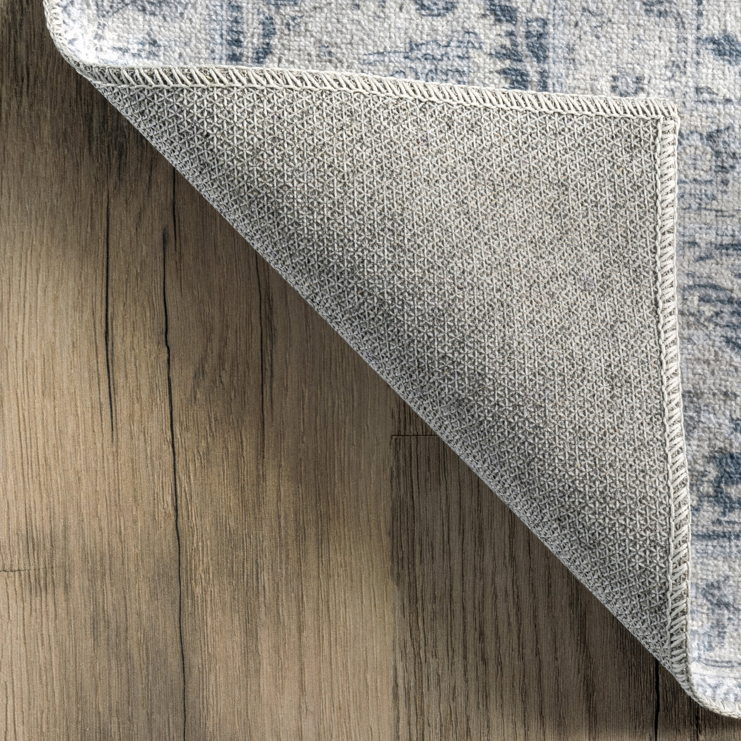 Bayberry Vintage Washable Rug | Light Blue - Image 5