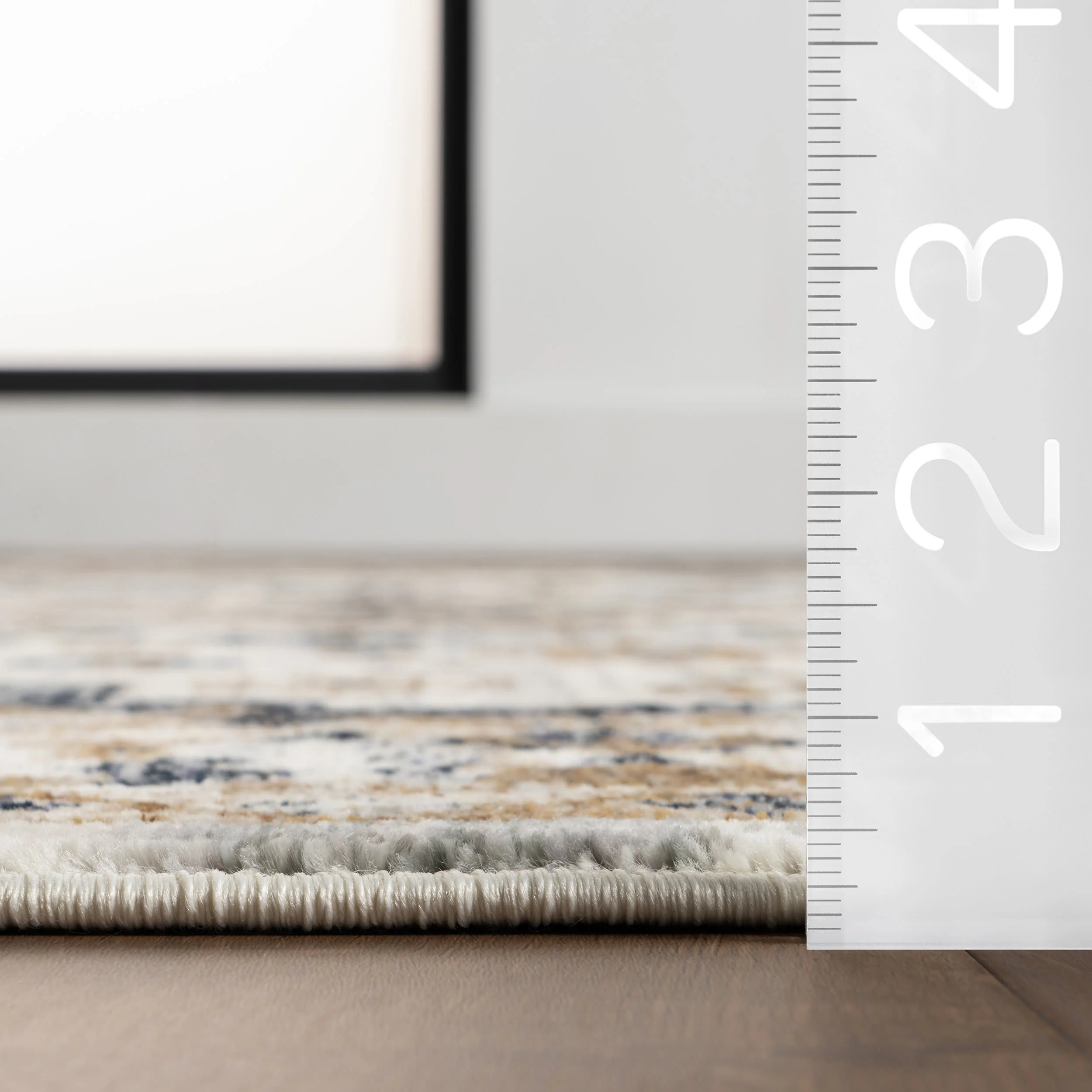 Baylee Geometric Medallion Rug | Light Blue - Image 5
