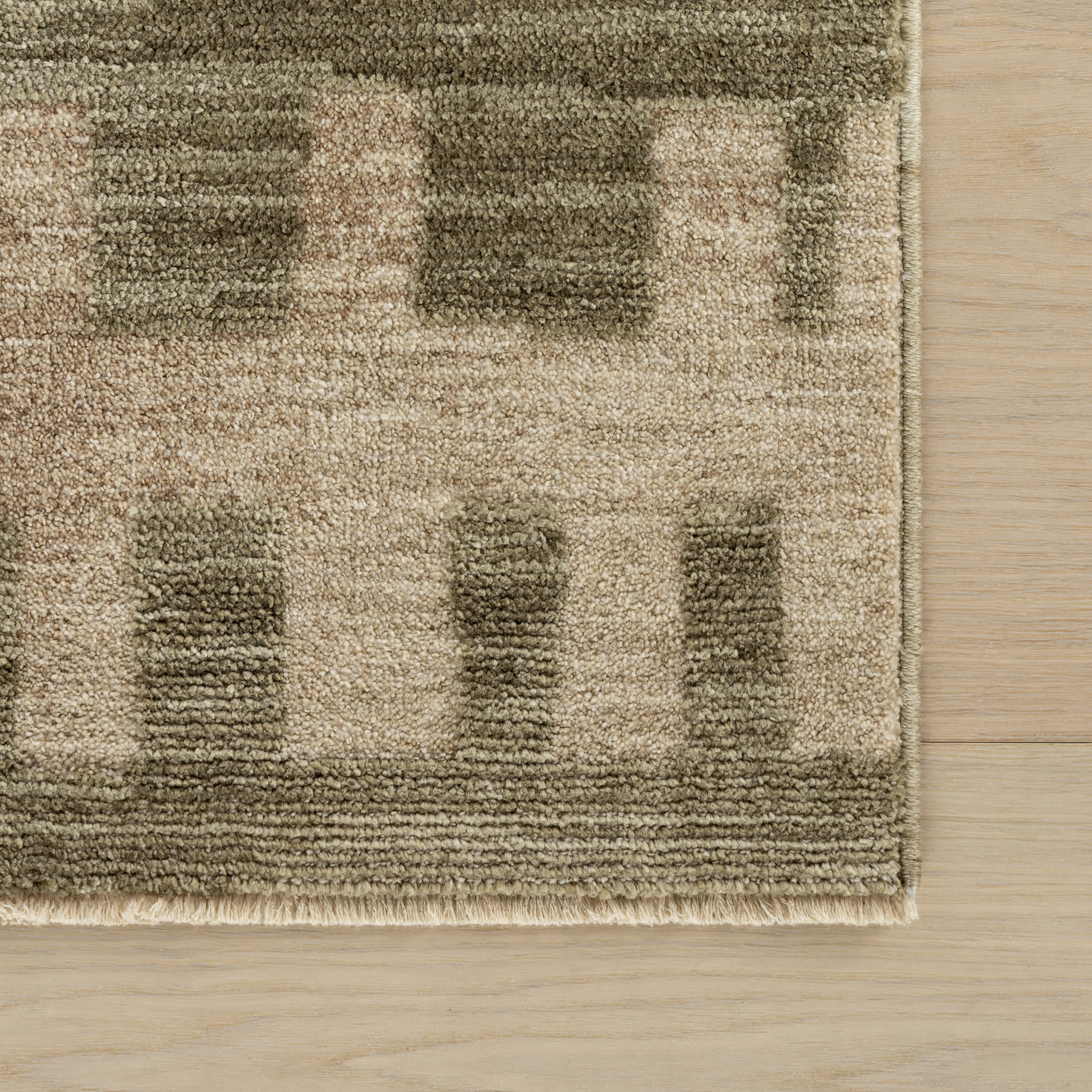 Beamline Bohemian Striped Rug | Green - Image 4