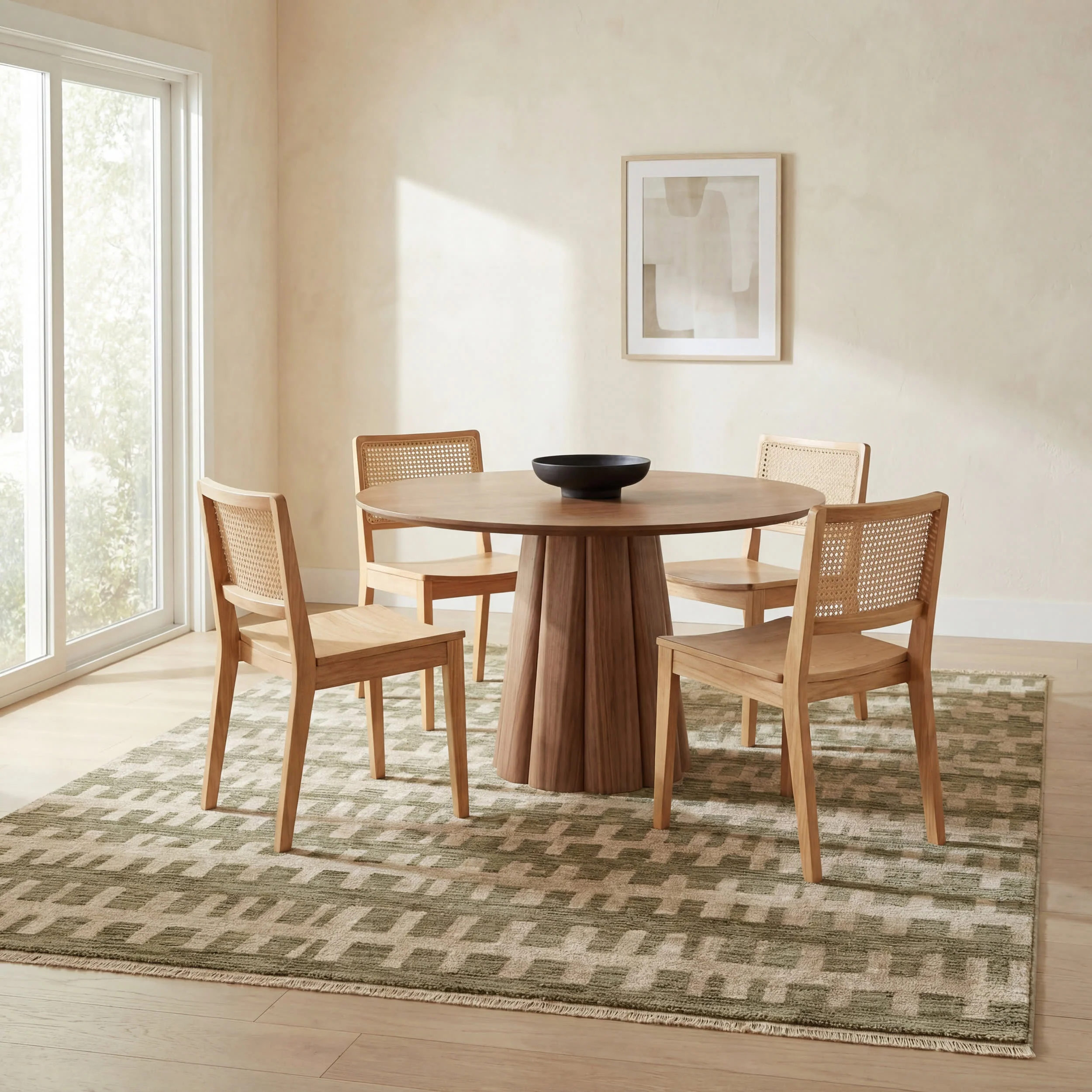 Beamline Bohemian Striped Rug | Green - Image 7