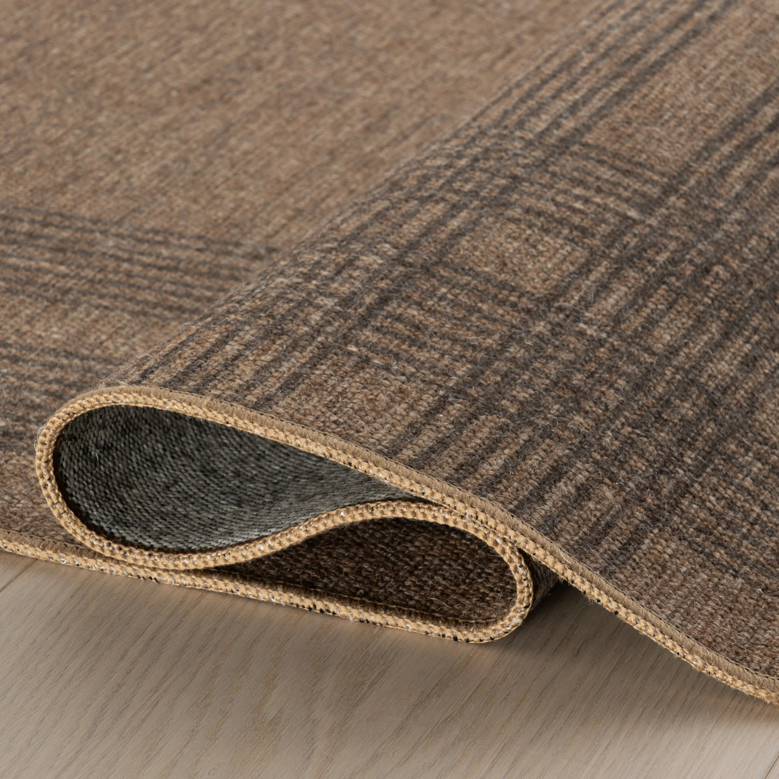 Bedford Plaid Washable Rug by Nate Berkus | Tan - Image 8