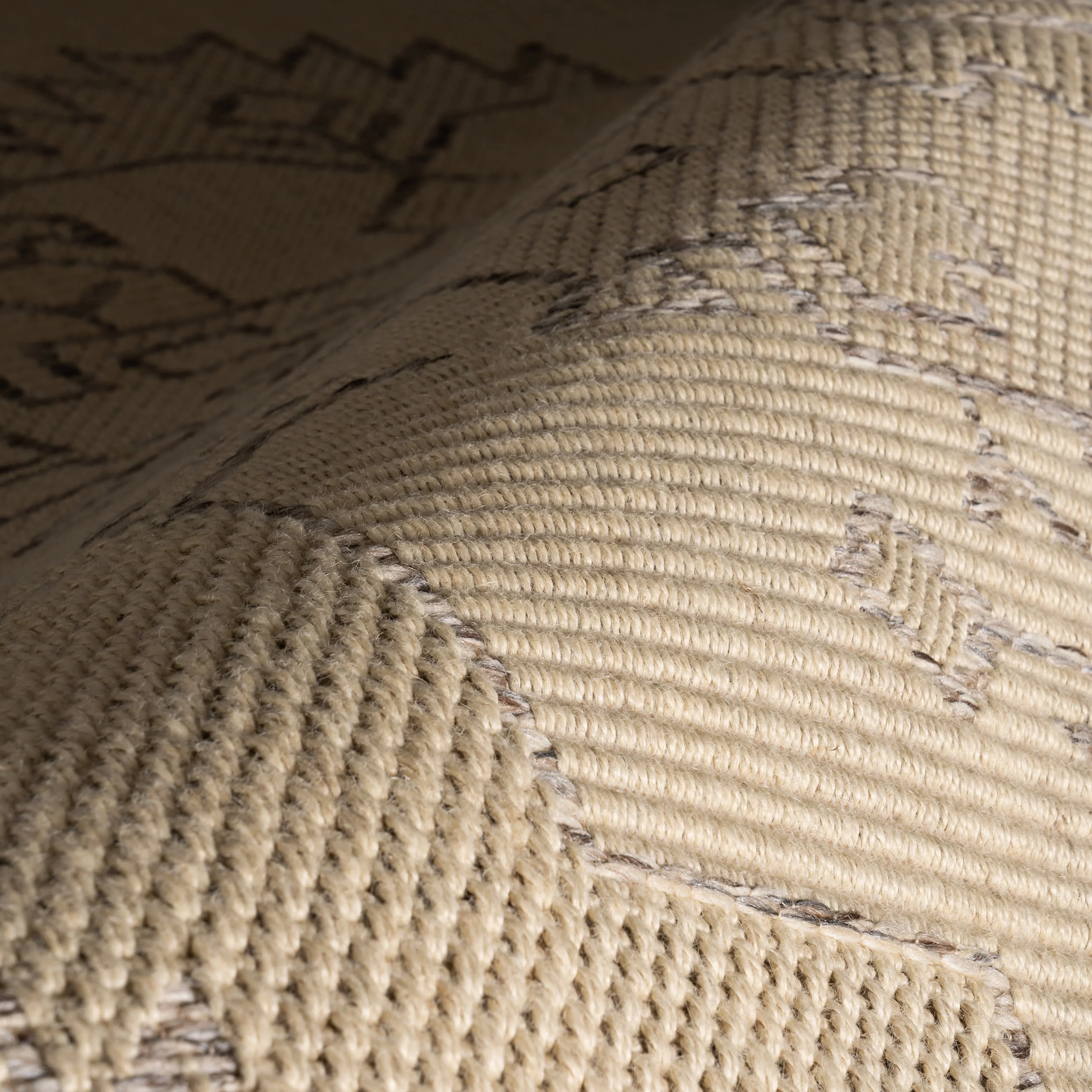 Beira Southwestern Vintage and Distressed Rug | Beige - Image 3
