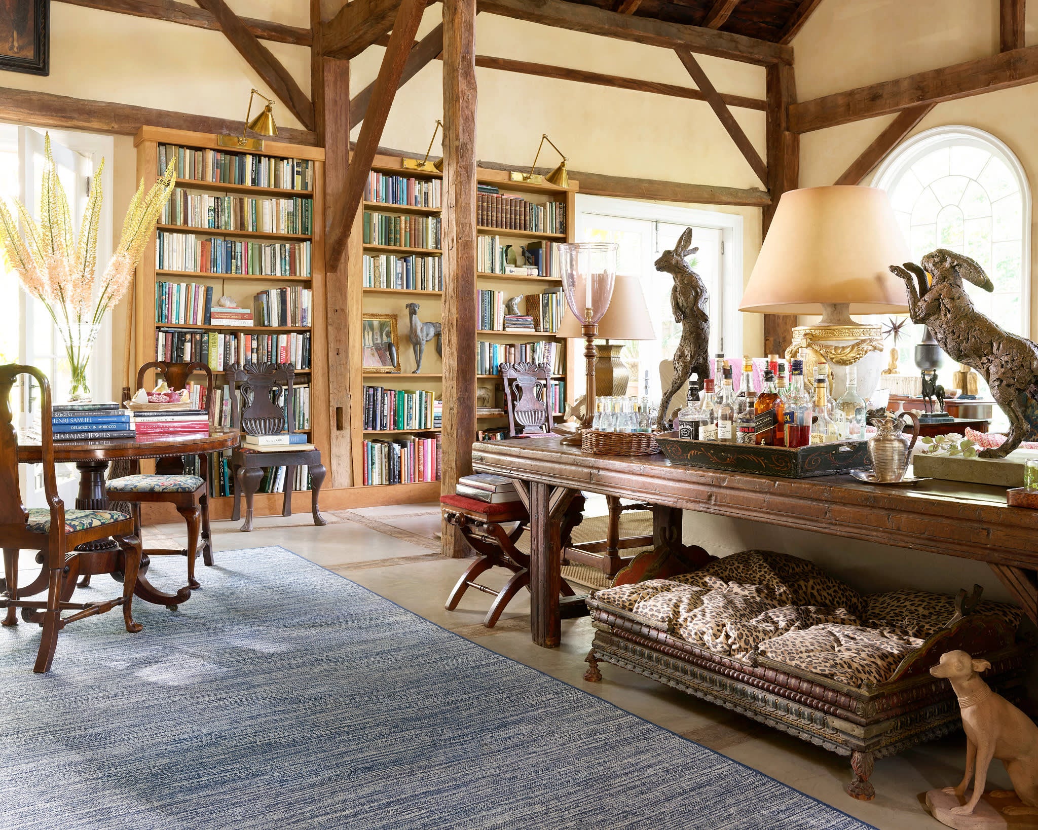 Bella Handwoven Wool Custom Rug by Bunny Williams | Navy - Image 2