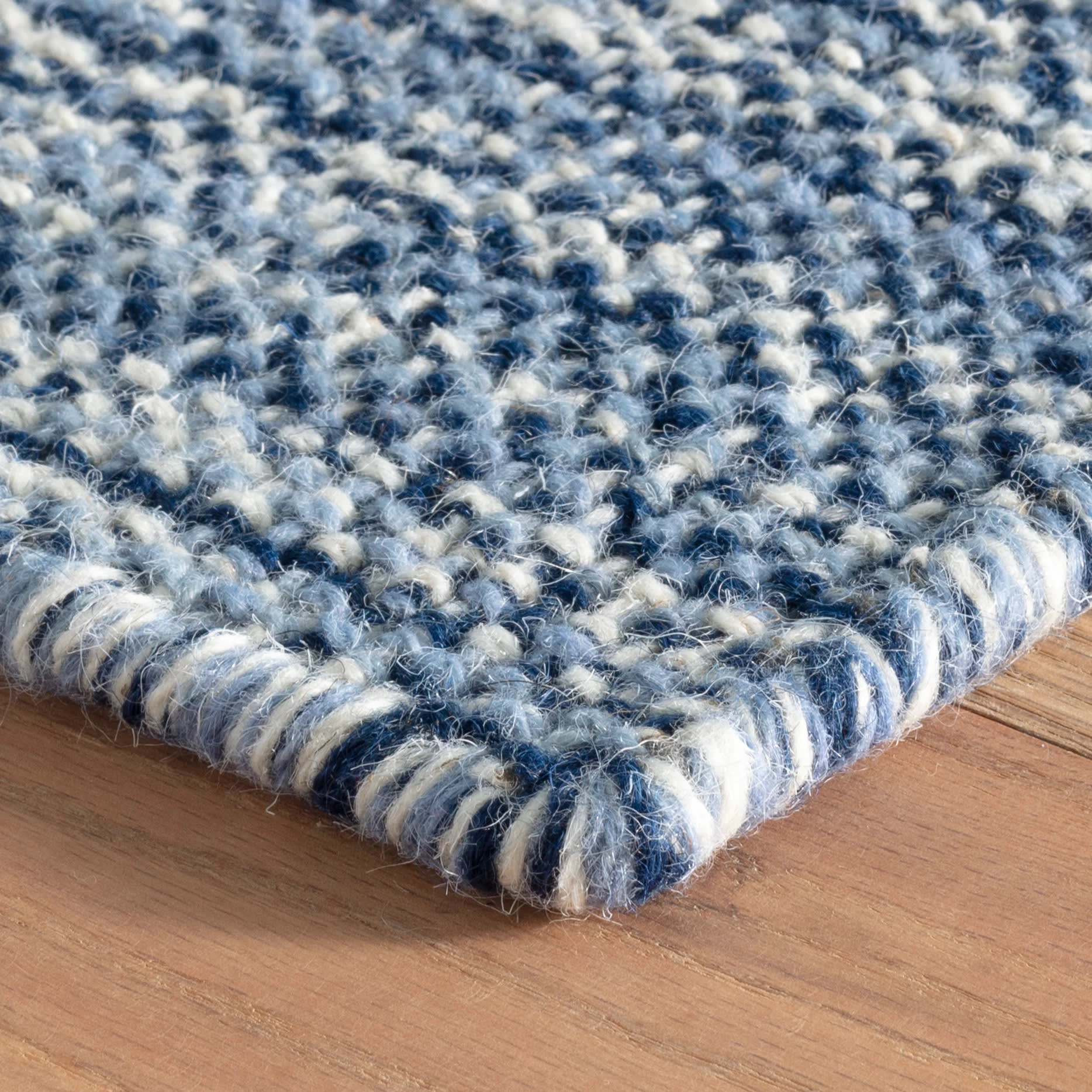 Bella Handwoven Wool Rug by Bunny Williams | Navy - Image 4