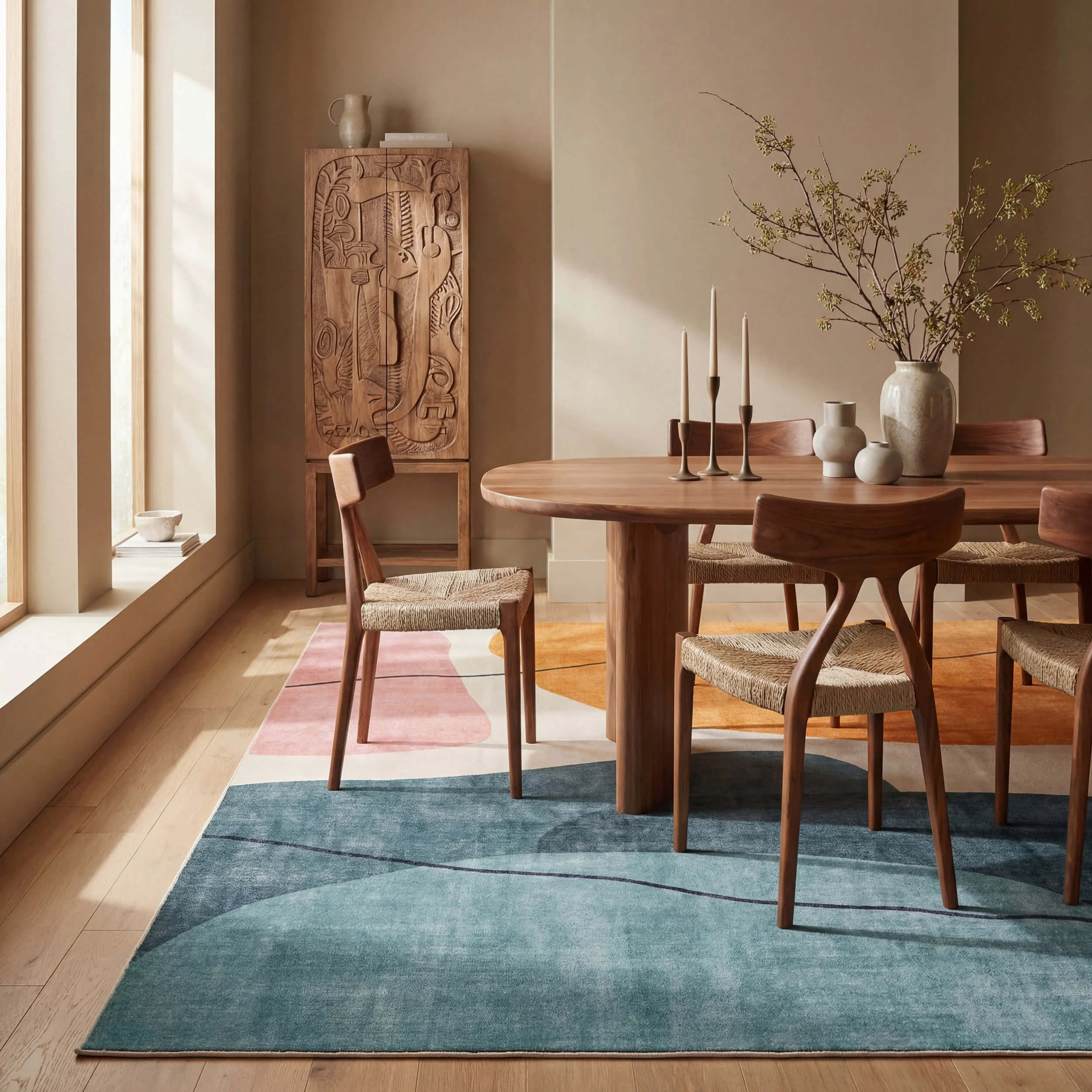 Benni Abstract Washable Rug | Multicolor - Image 7