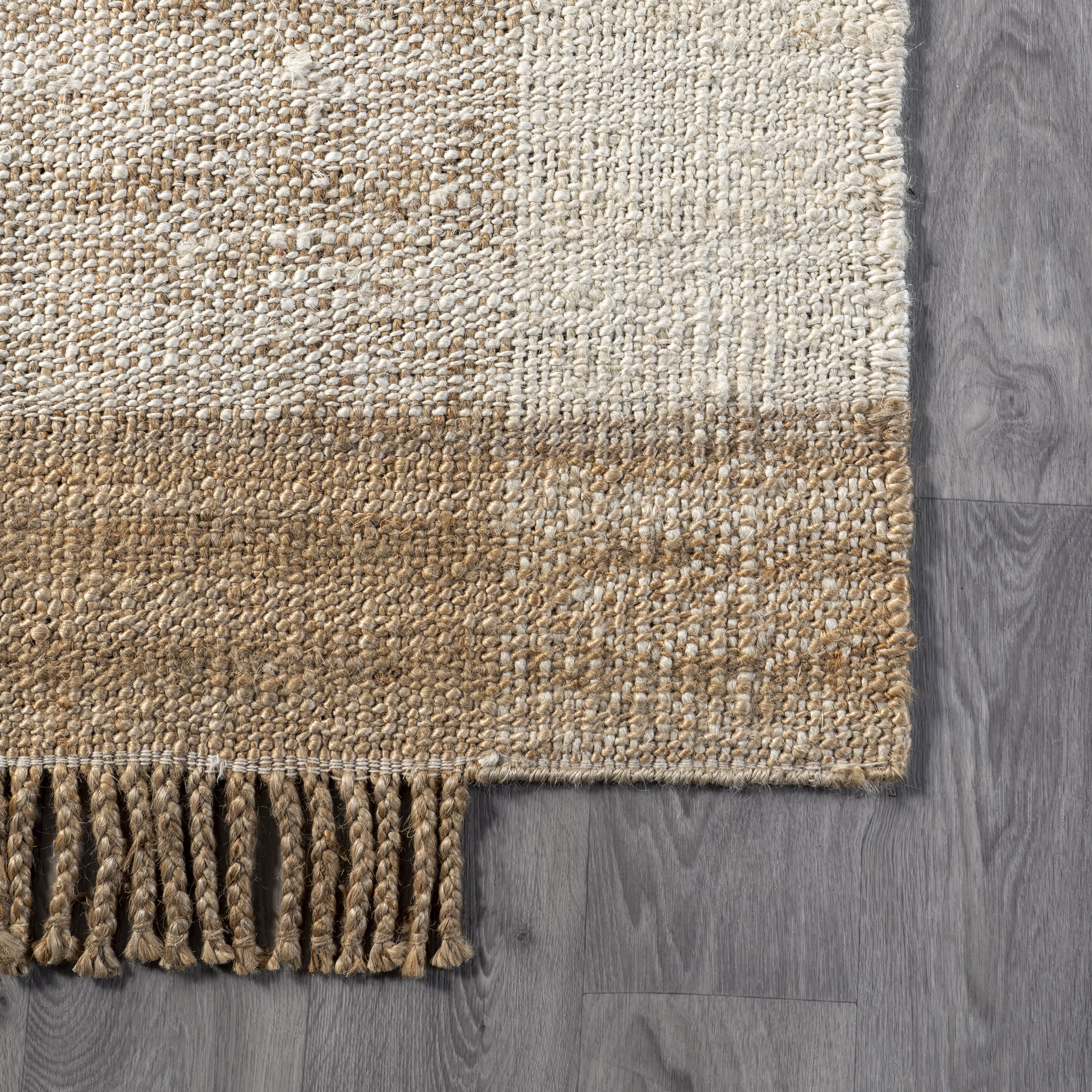 Berdette Jute Solid Rug | Natural - Image 3
