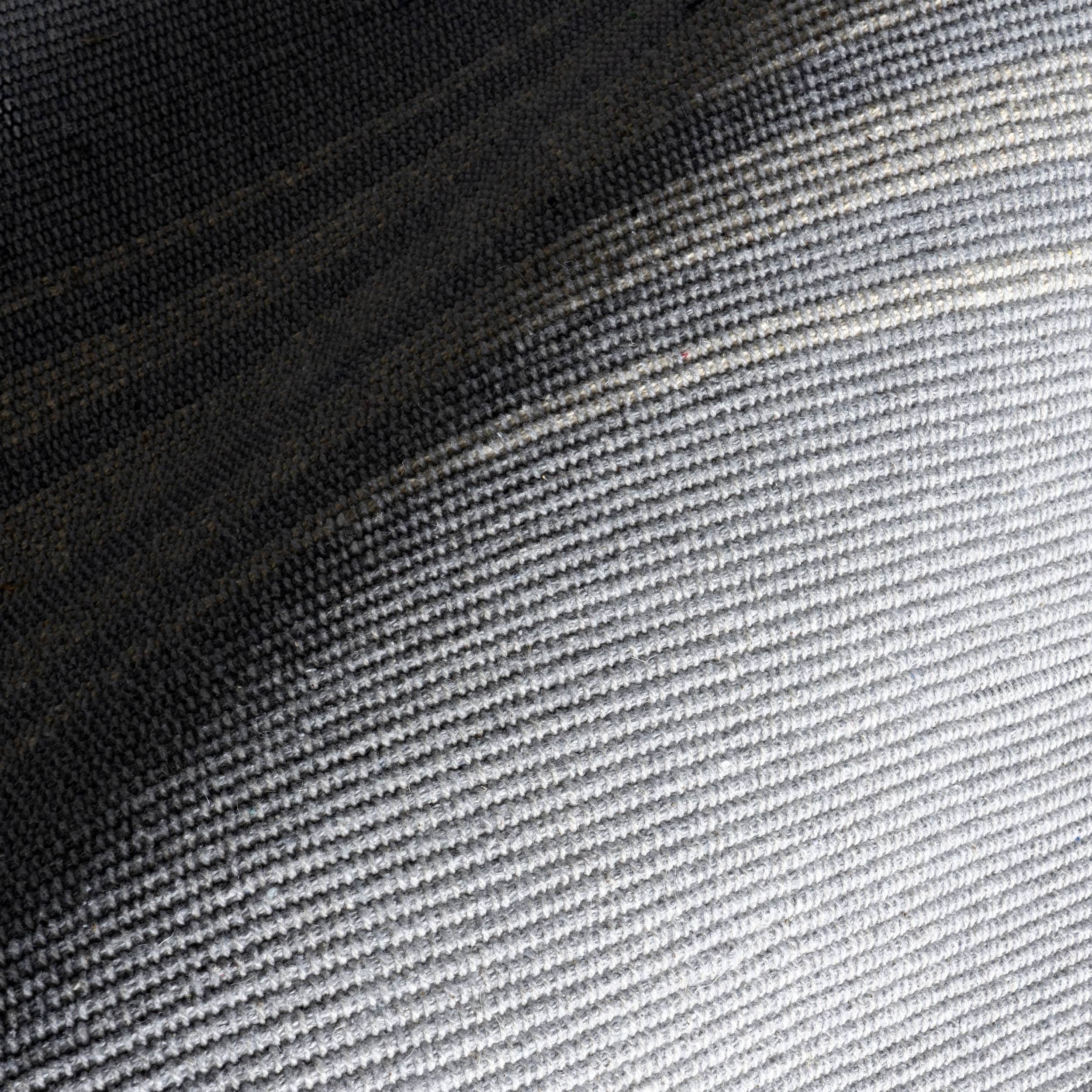 Bergamot Striped Cotton Rug | Blue Grey - Image 3