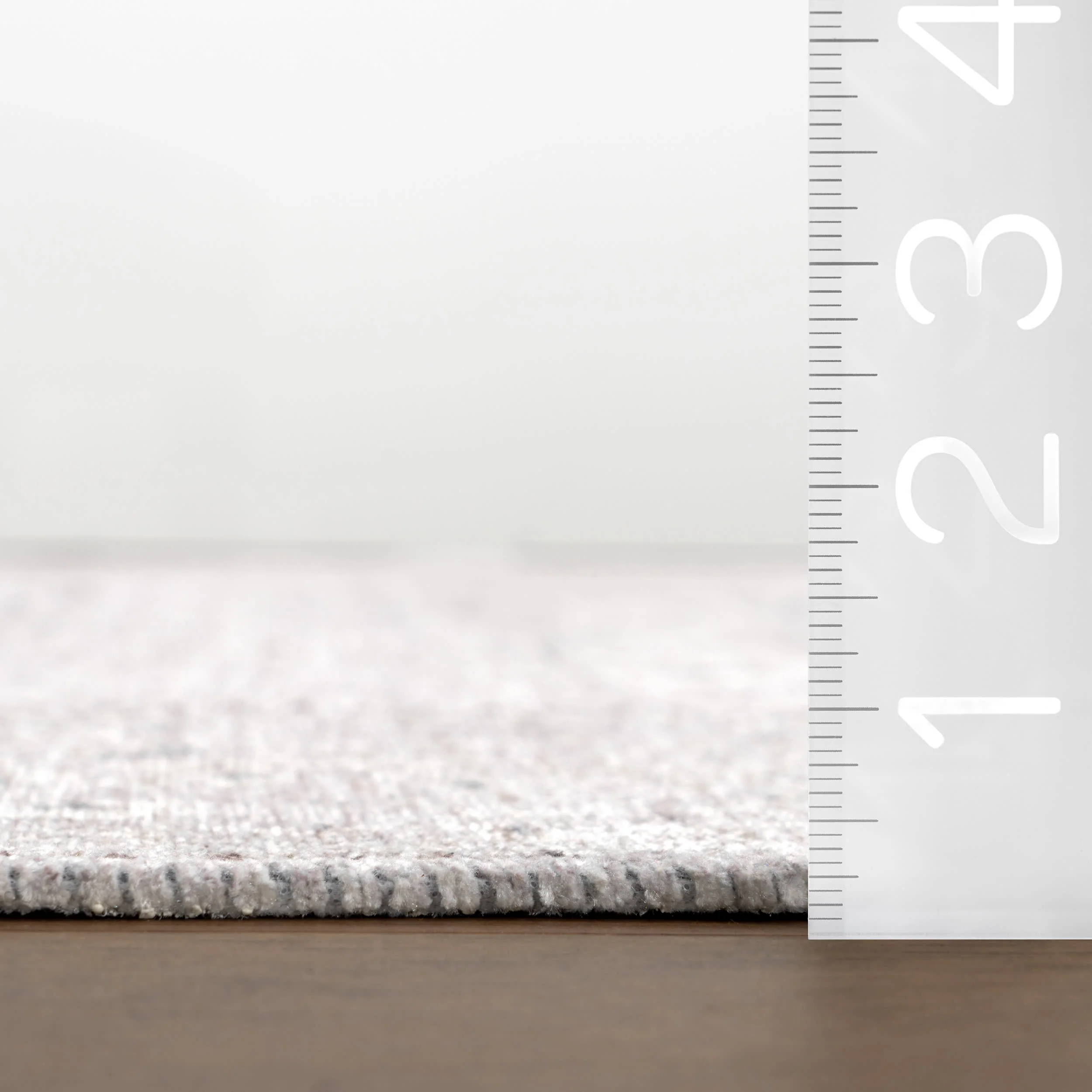 Bessie Fringed Vintage Medallion Washable Rug | Pink Beige - Image 6