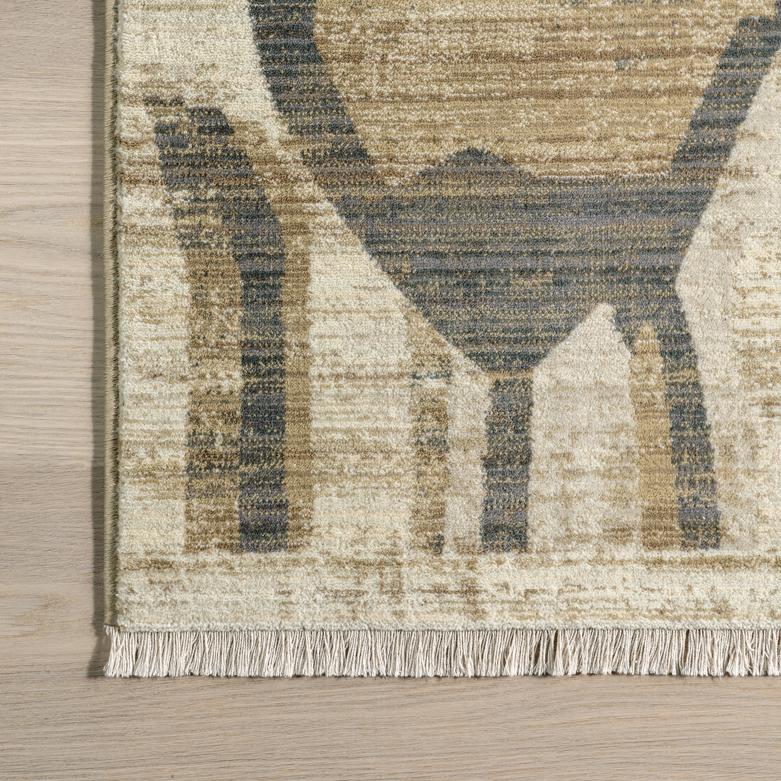 Bheri Abstract Rug | Beige - Image 3