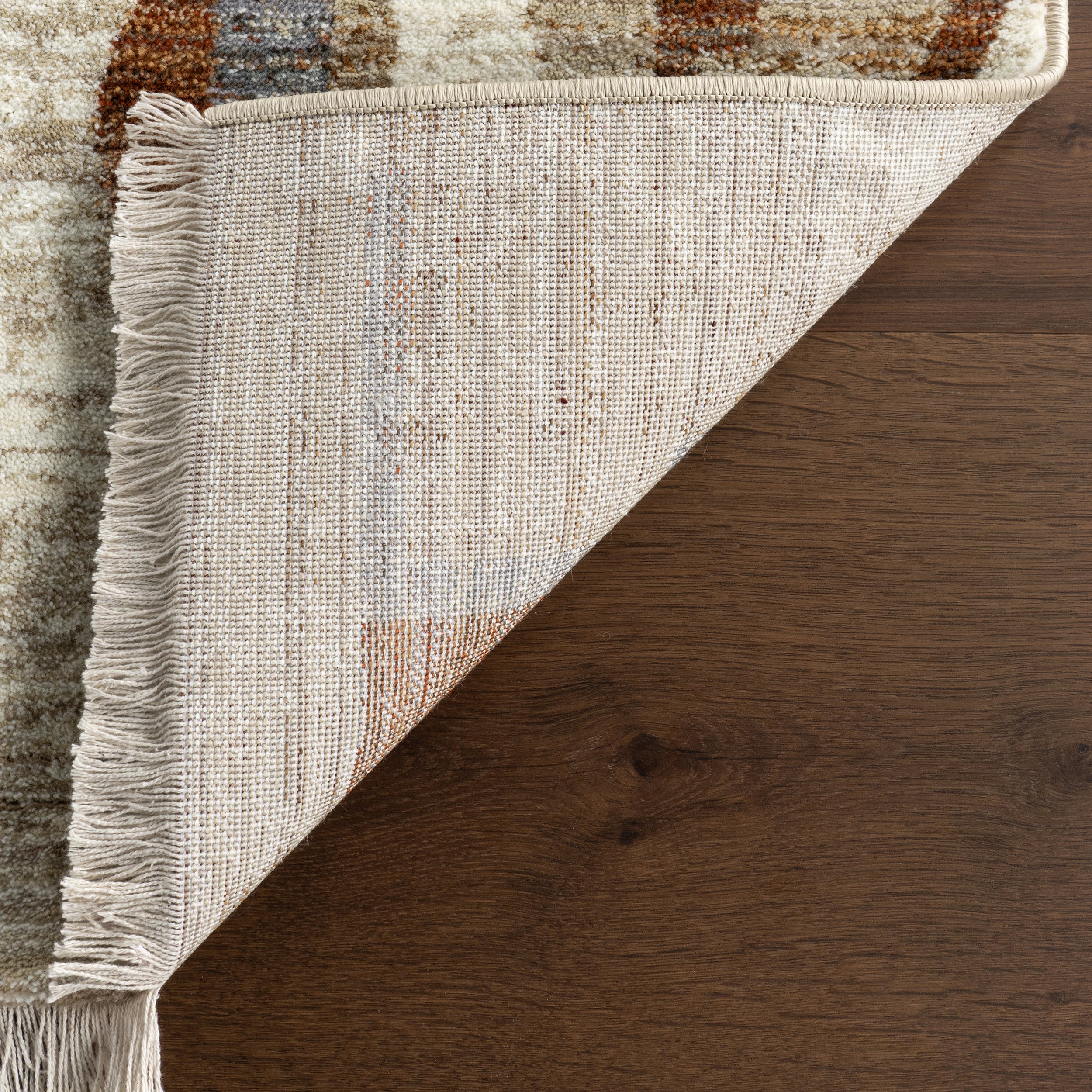 Bheri Abstract Rug | Rust - Image 6
