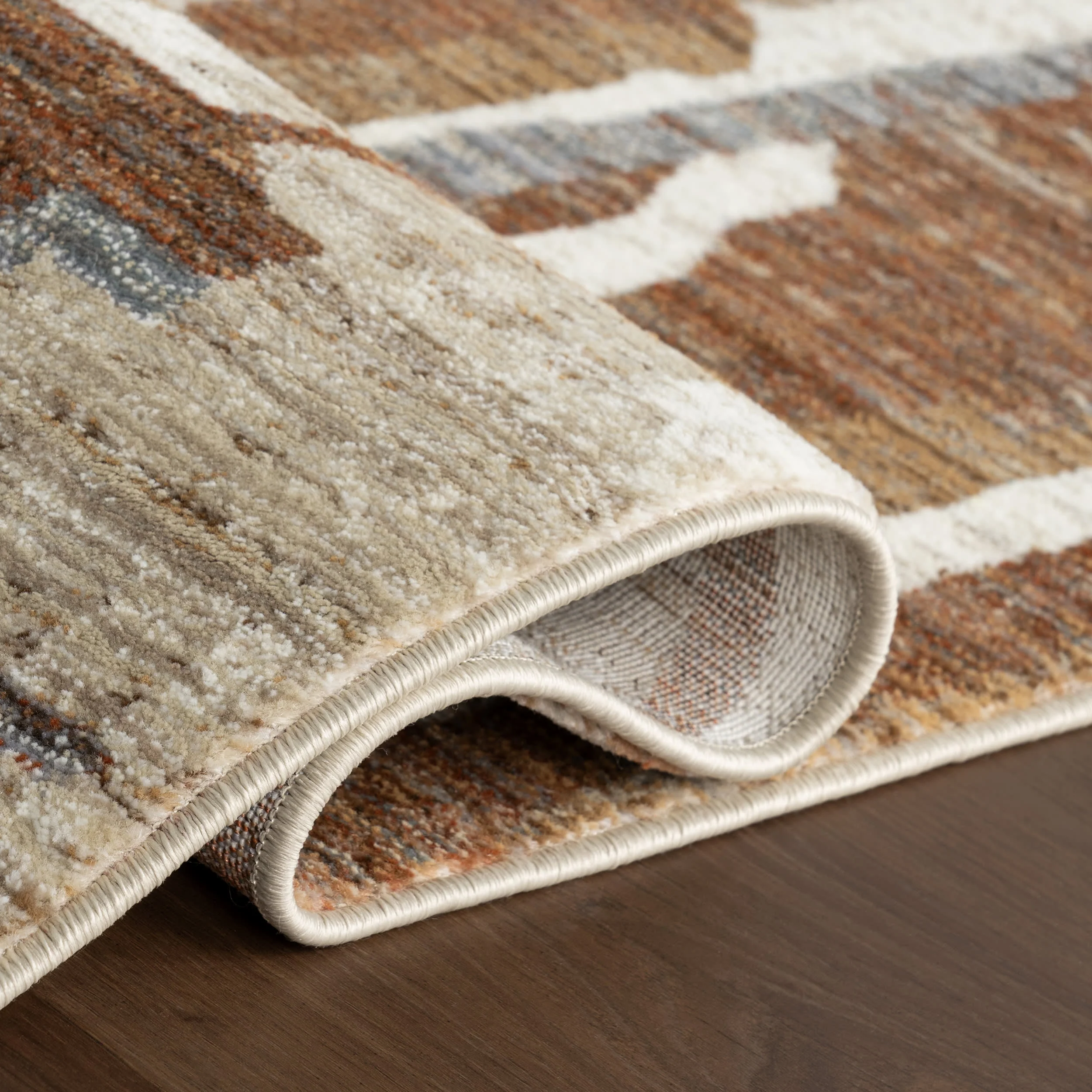 Bheri Abstract Rug | Rust - Image 8