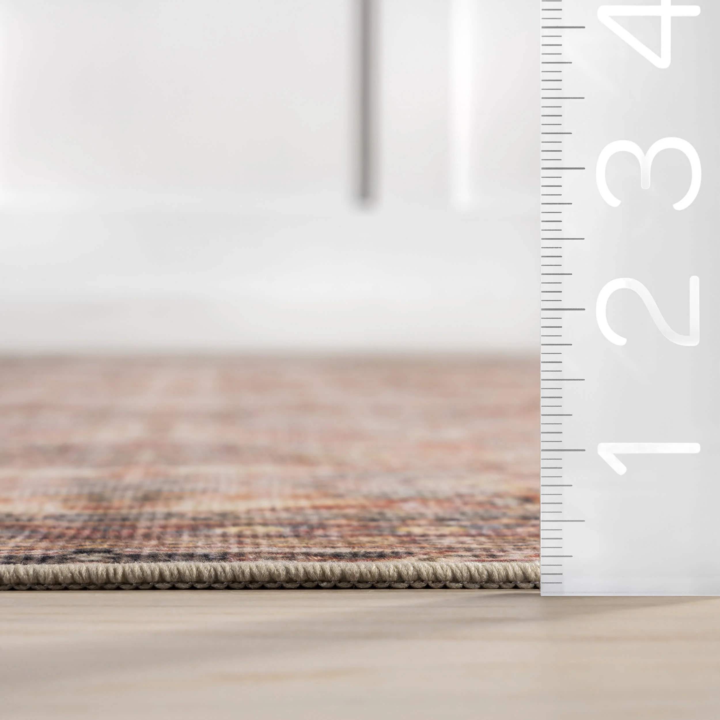 Birch Medallion Washable Rug | Dark Green - Image 6