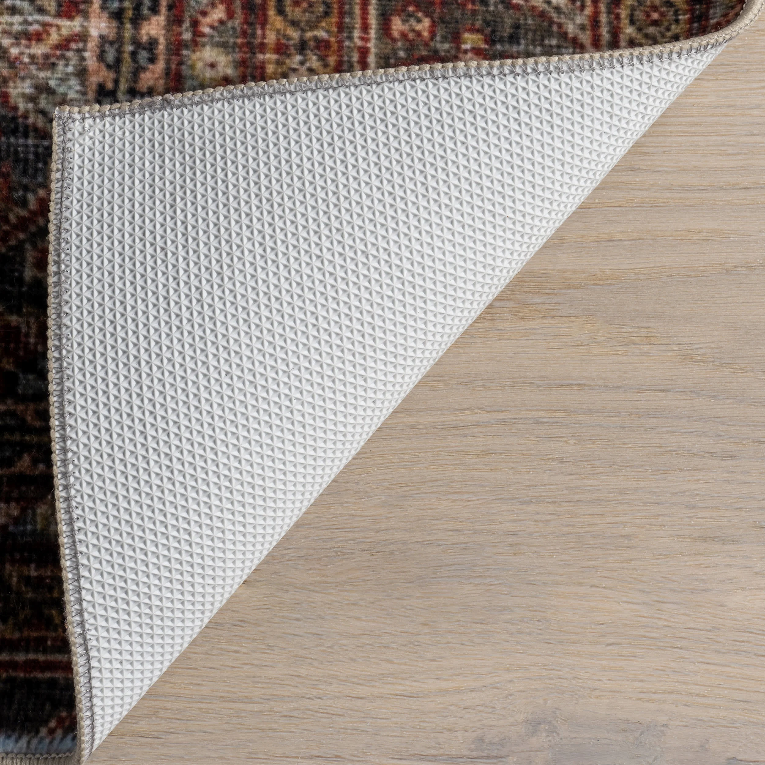 Birch Medallion Washable Rug | Dark Green - Image 7