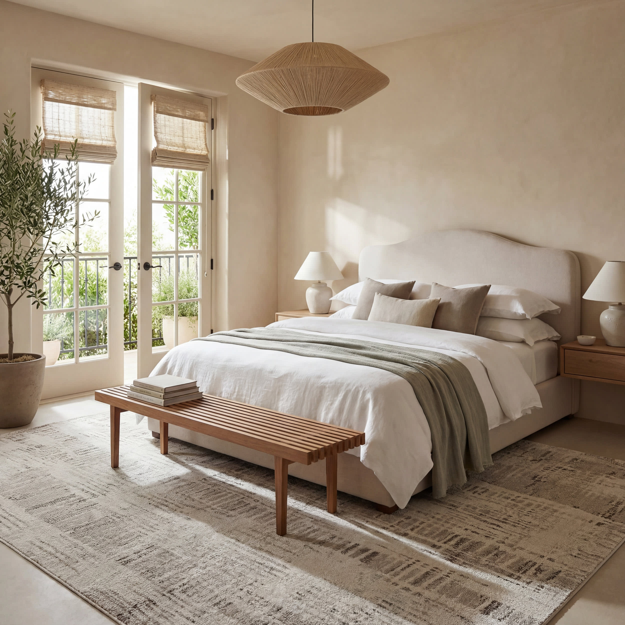 Bircha Rustic Abstract Washable Rug | Beige - Image 10