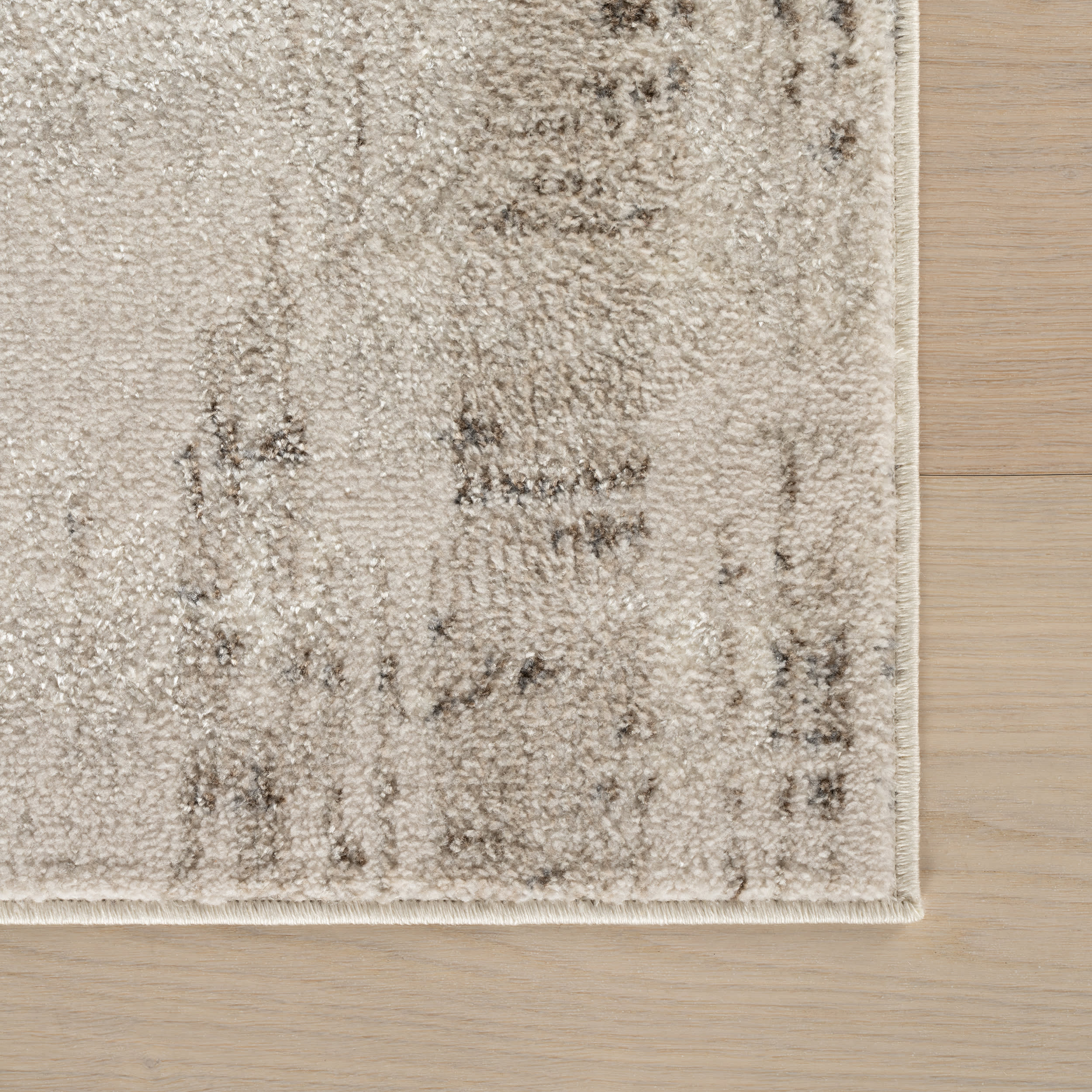 Bircha Rustic Abstract Washable Rug | Beige - Image 4