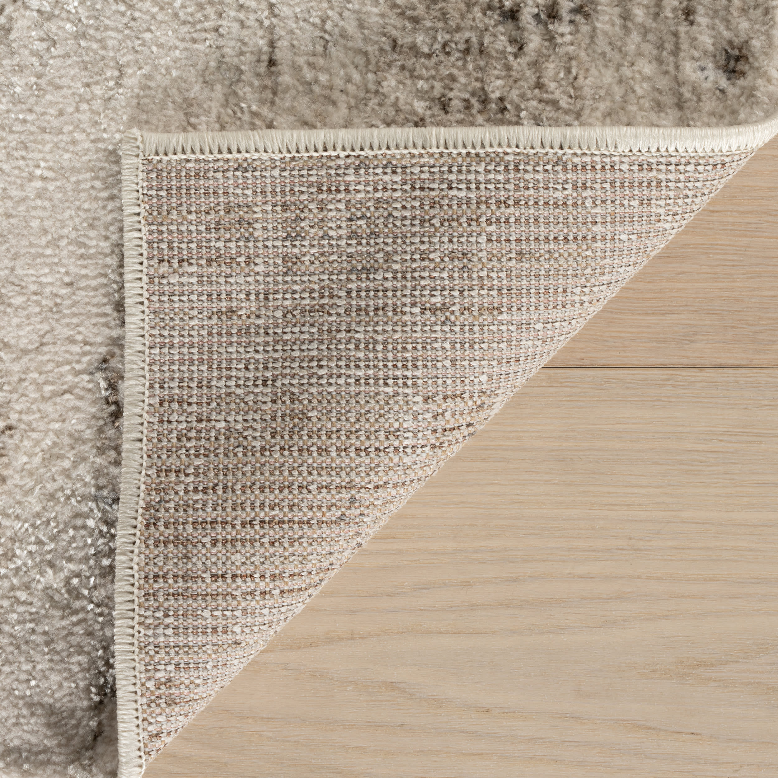 Bircha Rustic Abstract Washable Rug | Beige - Image 8