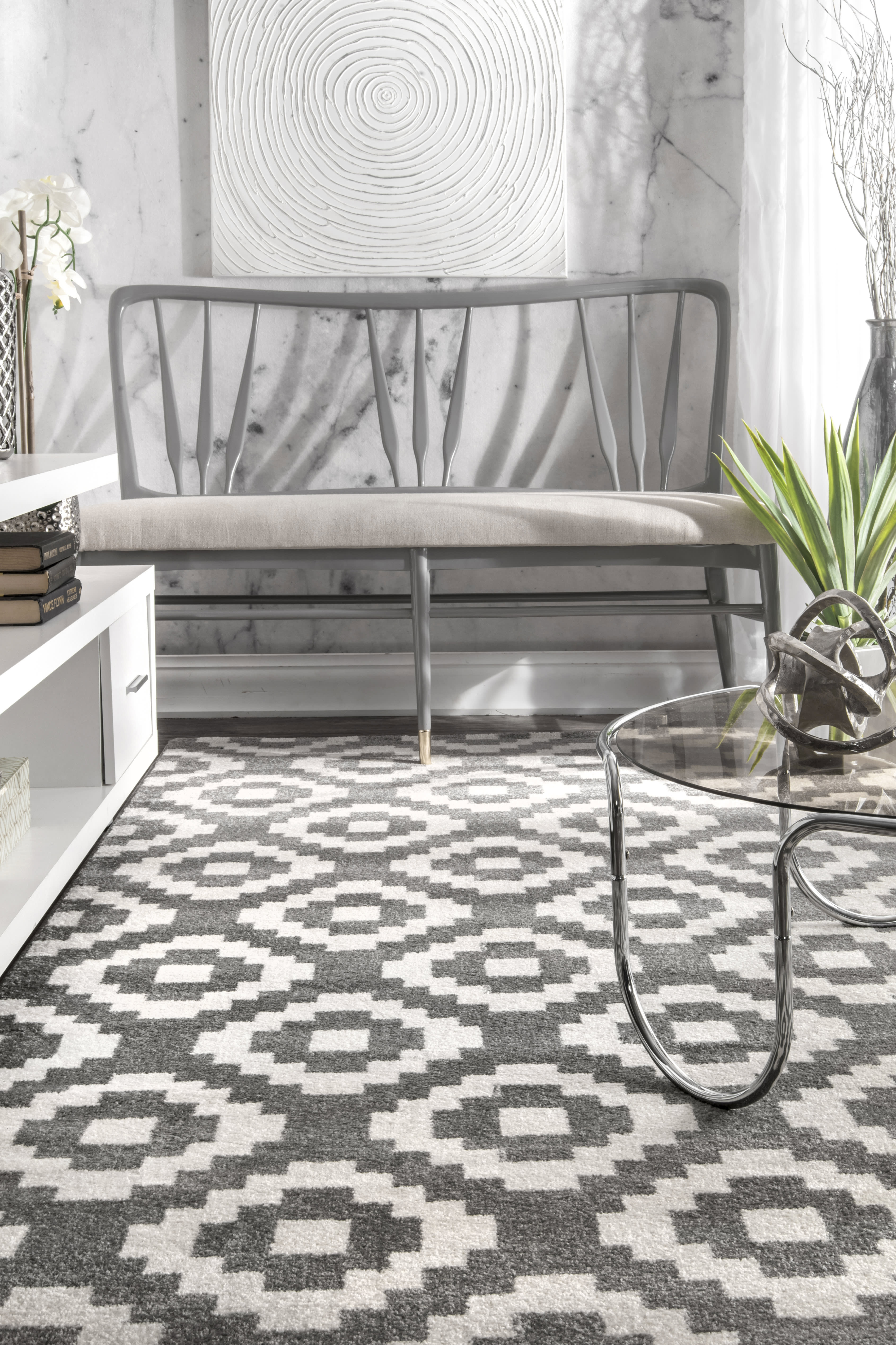 Bird Eye Rug | Grey - Image 4