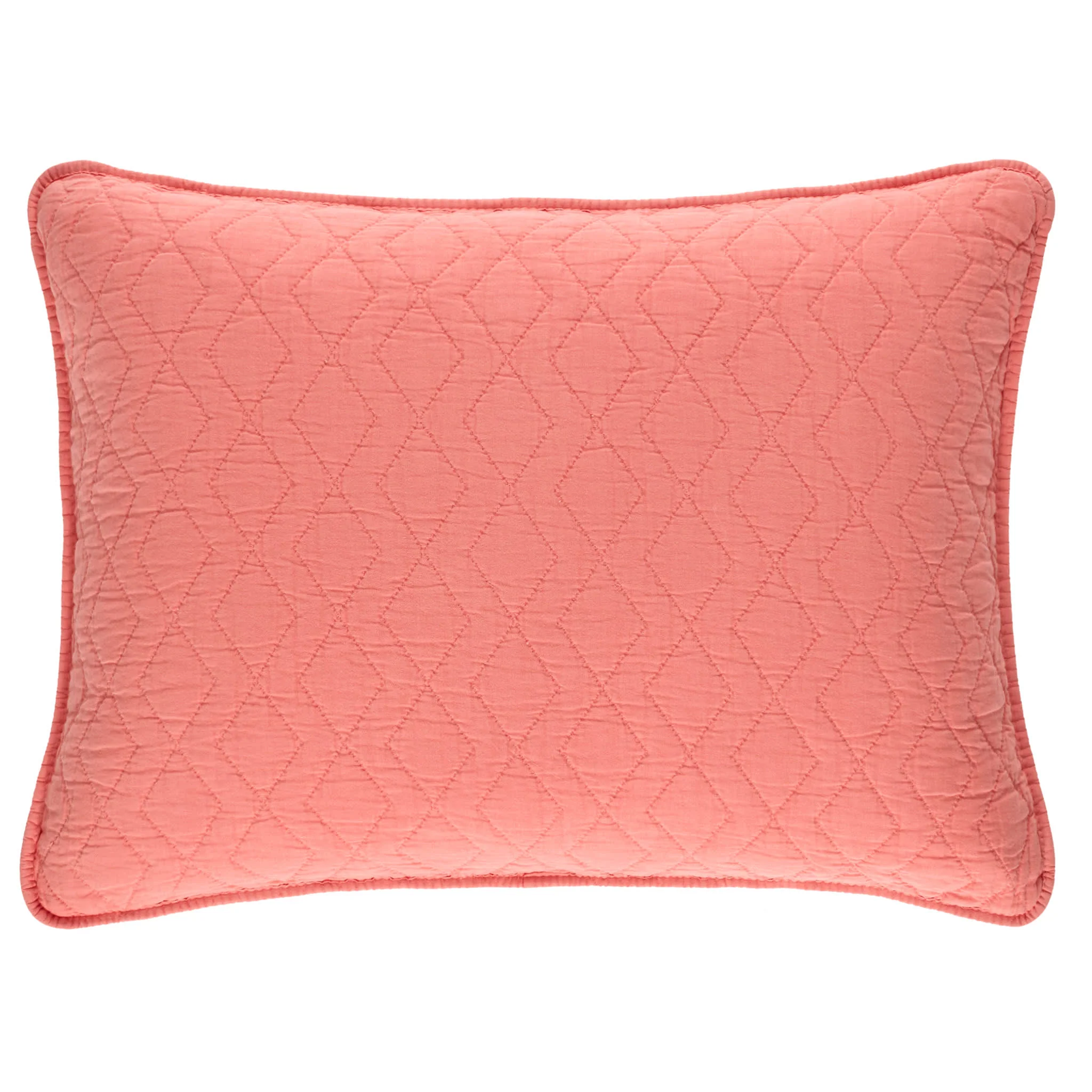 Birdie Quilted Sham | Coral - Image 2