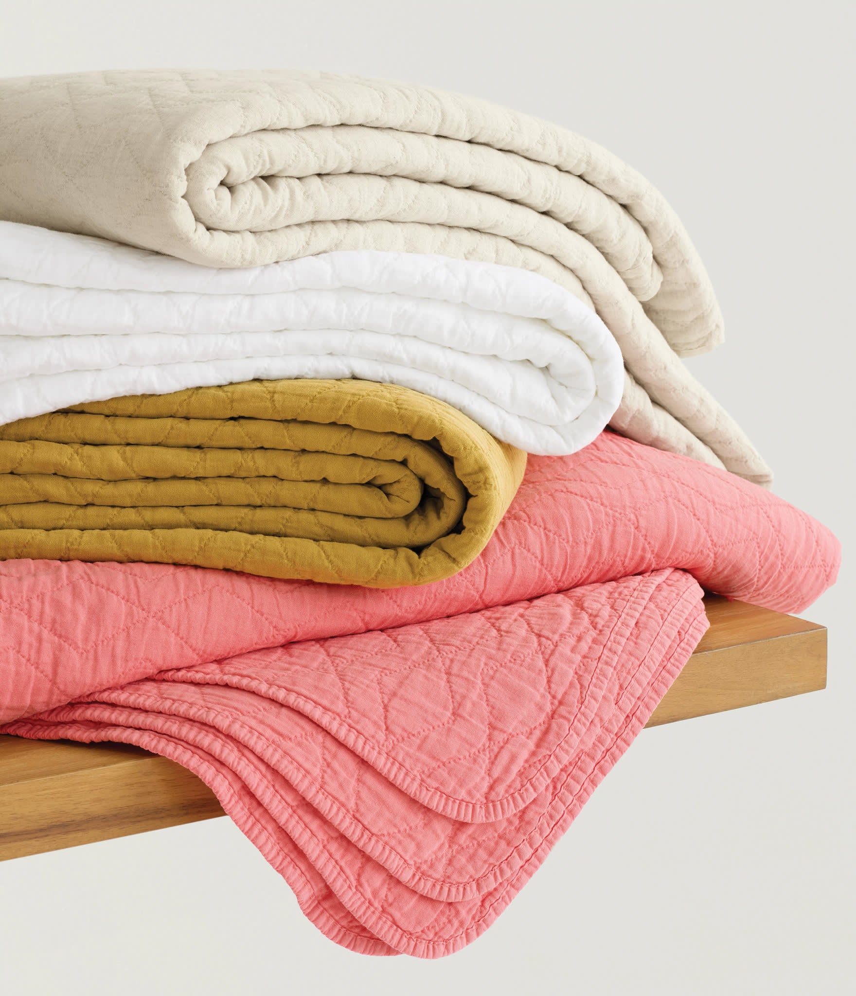 Birdie Quilted Coverlet | Gold - Image 2