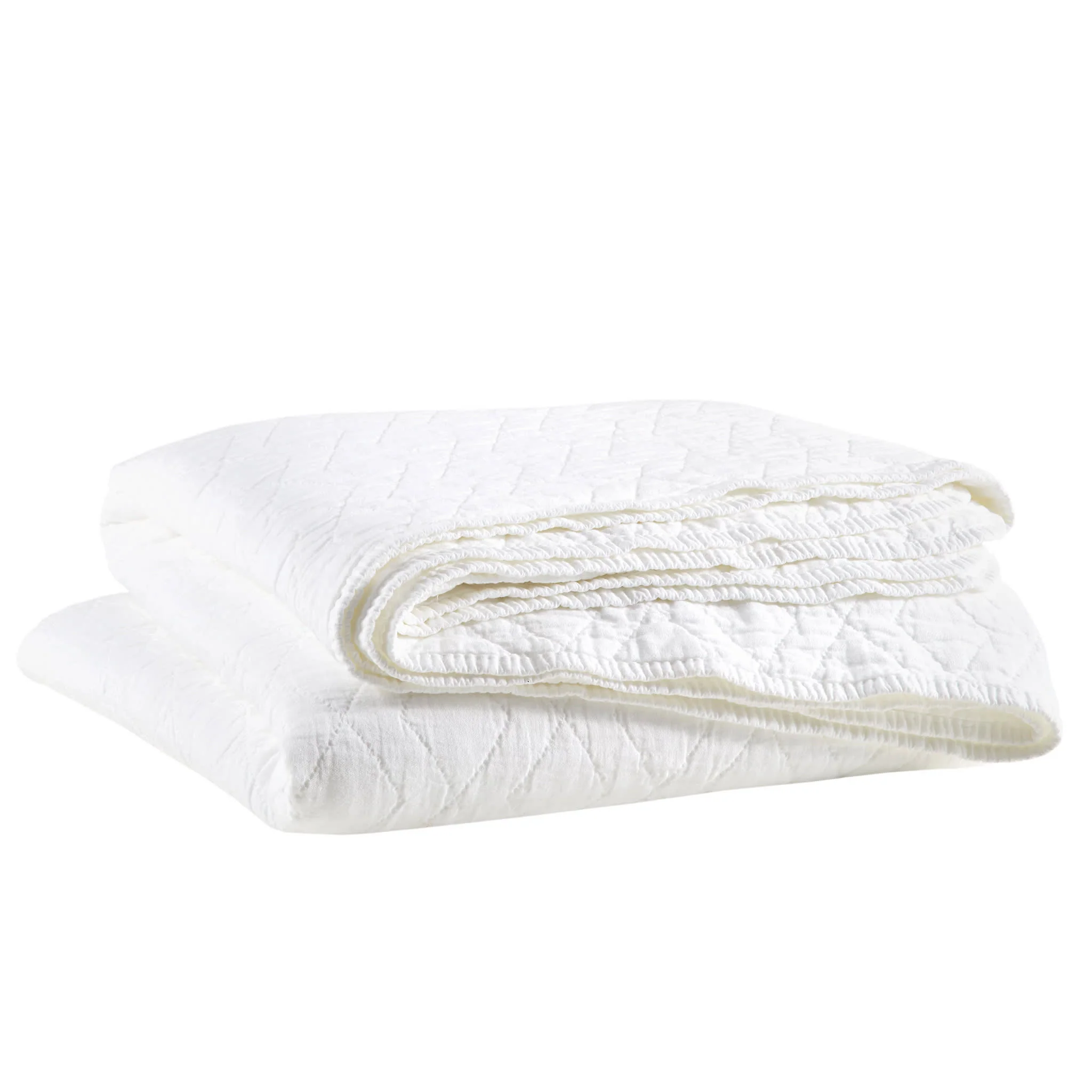 Birdie Quilted Coverlet | White - Image 3