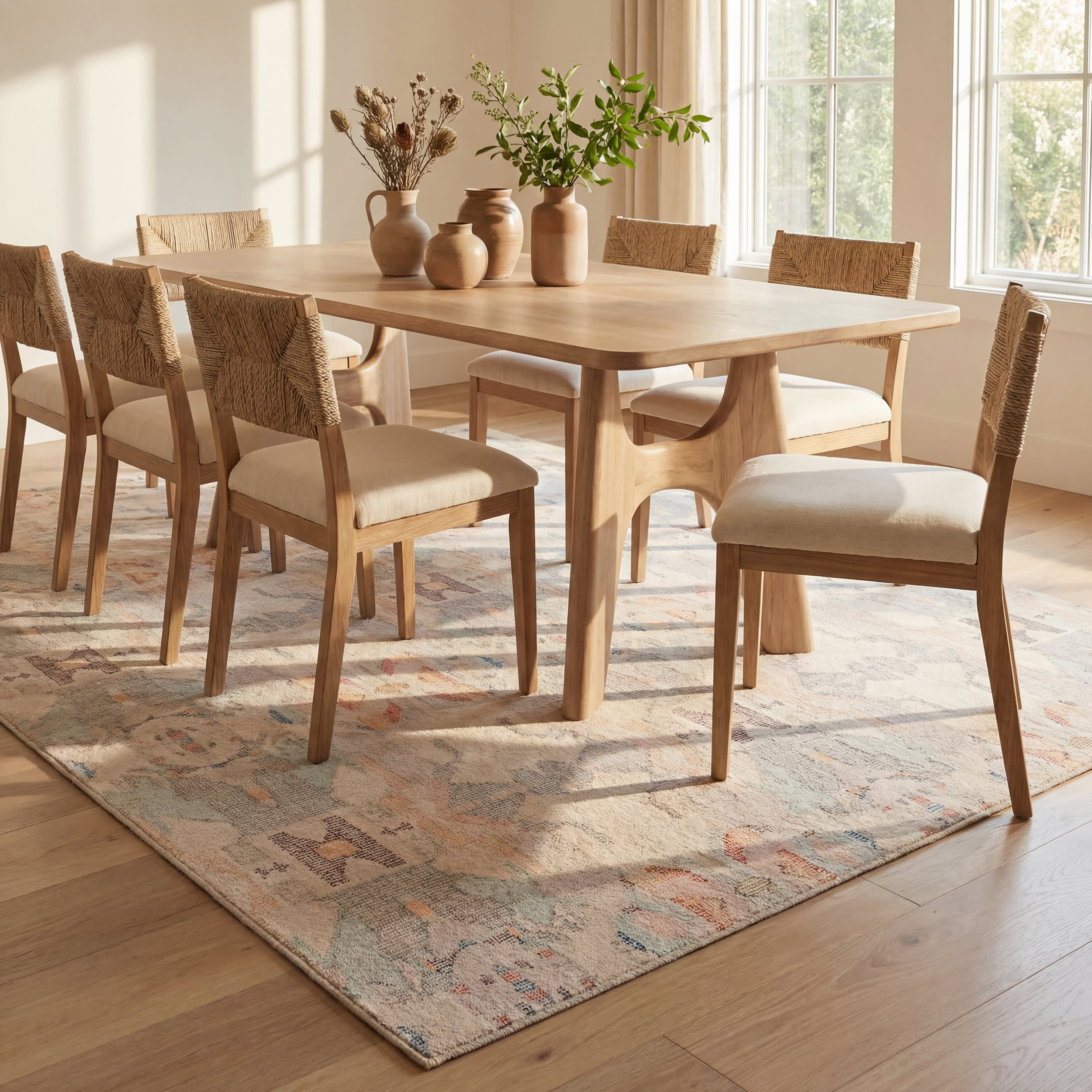 Bize Transitional Abstract Washable Rug | Multicolor - Image 4
