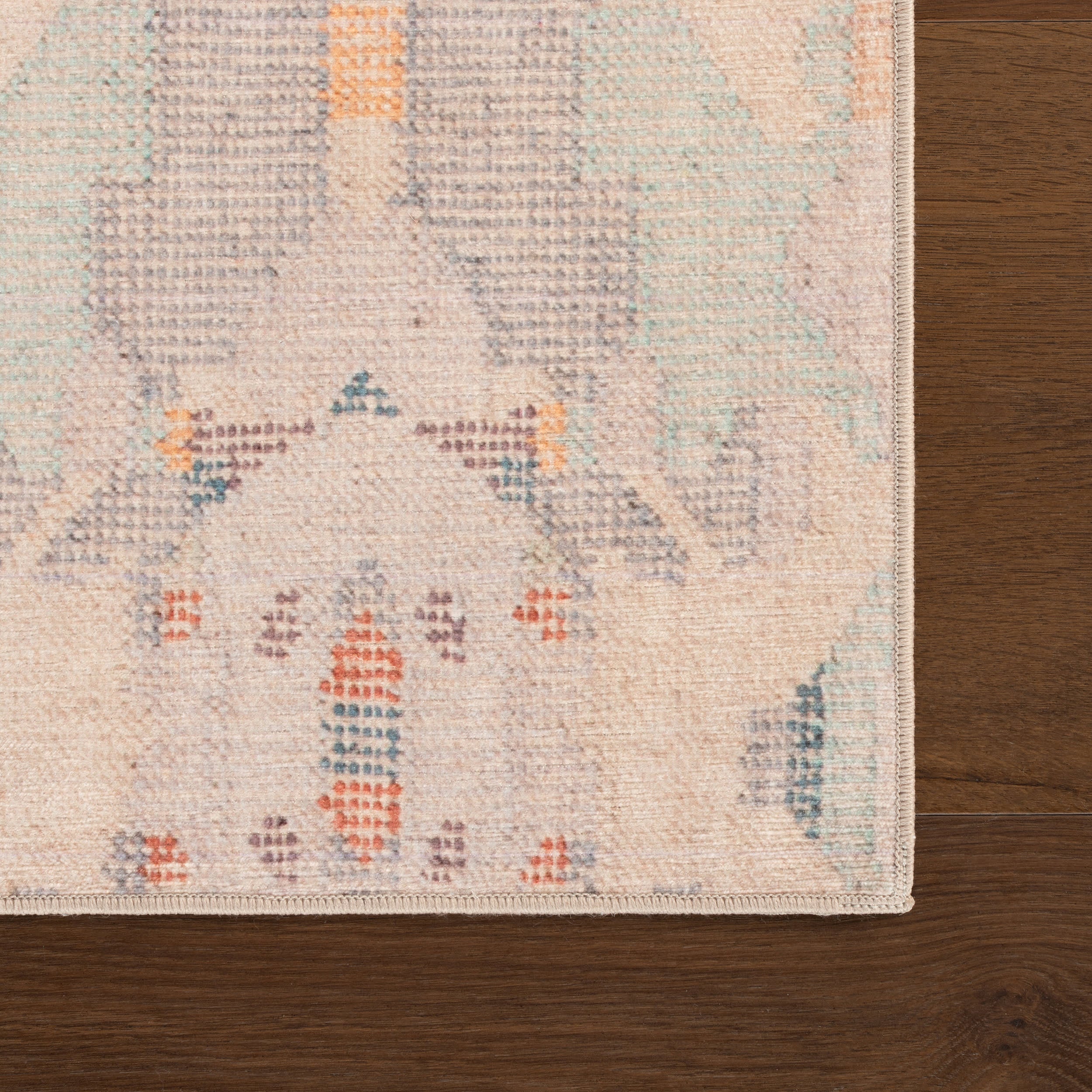 Bize Transitional Abstract Washable Rug | Multicolor - Image 9