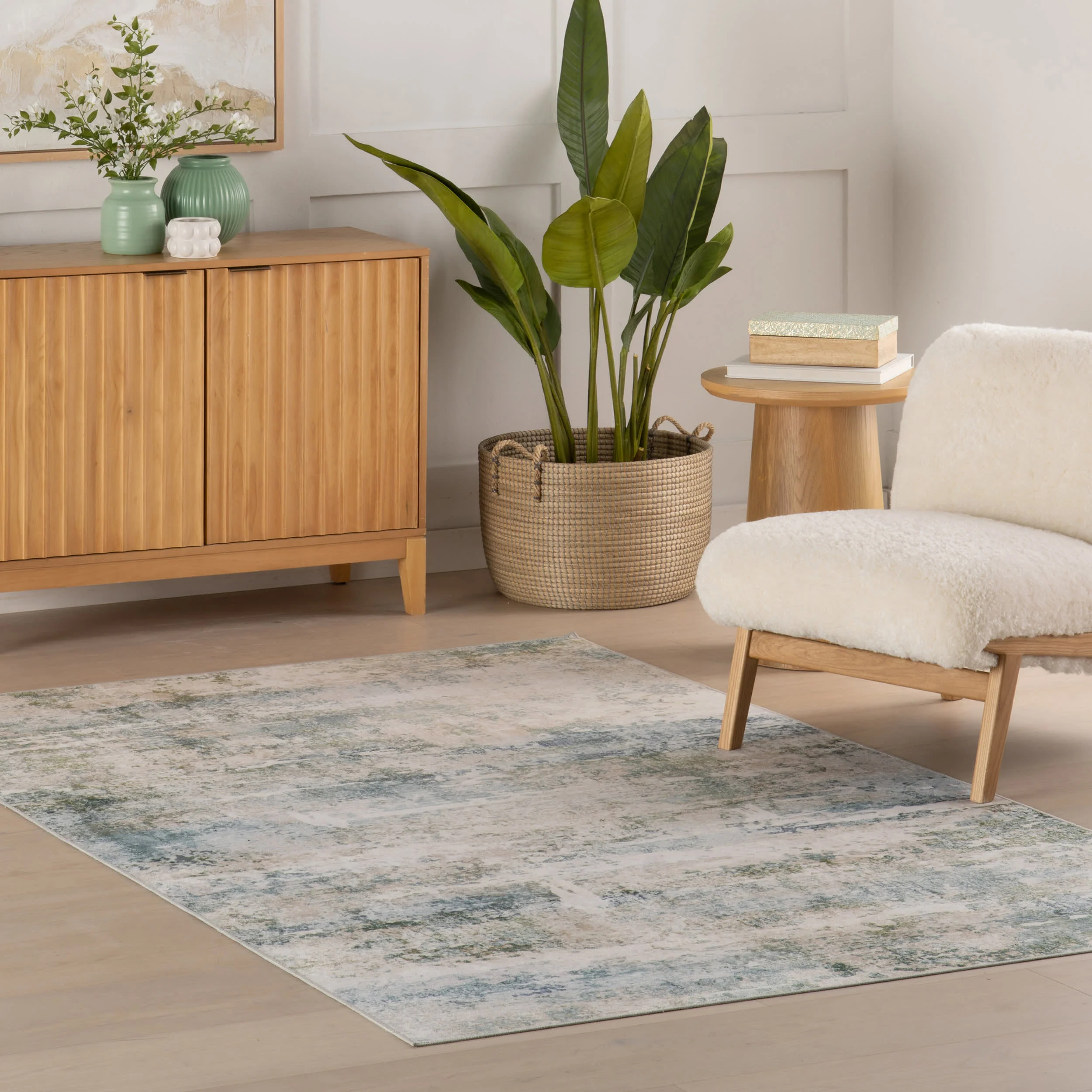 Blaire Machine Washable Rug | Mineral - Image 2