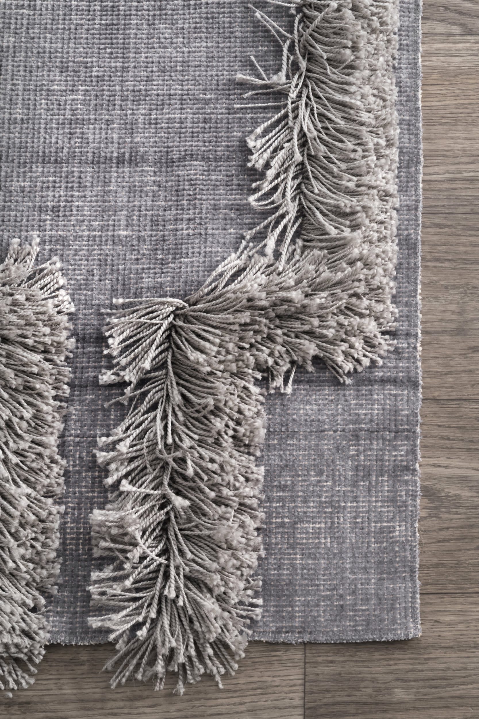 Bloc Shag Rug | Silver - Image 3