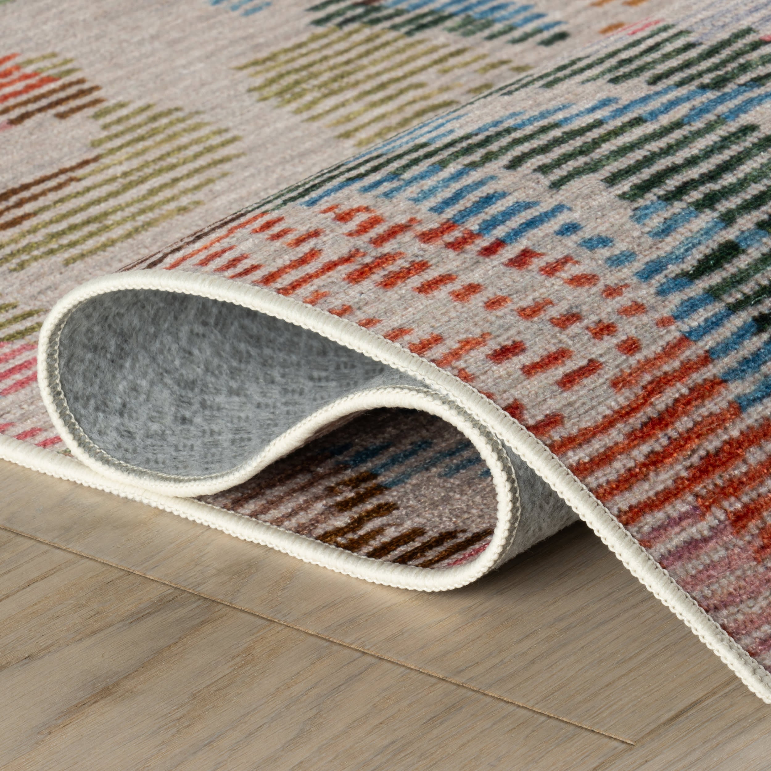 Bloom Machine Washable Rug | Multi - Image 3