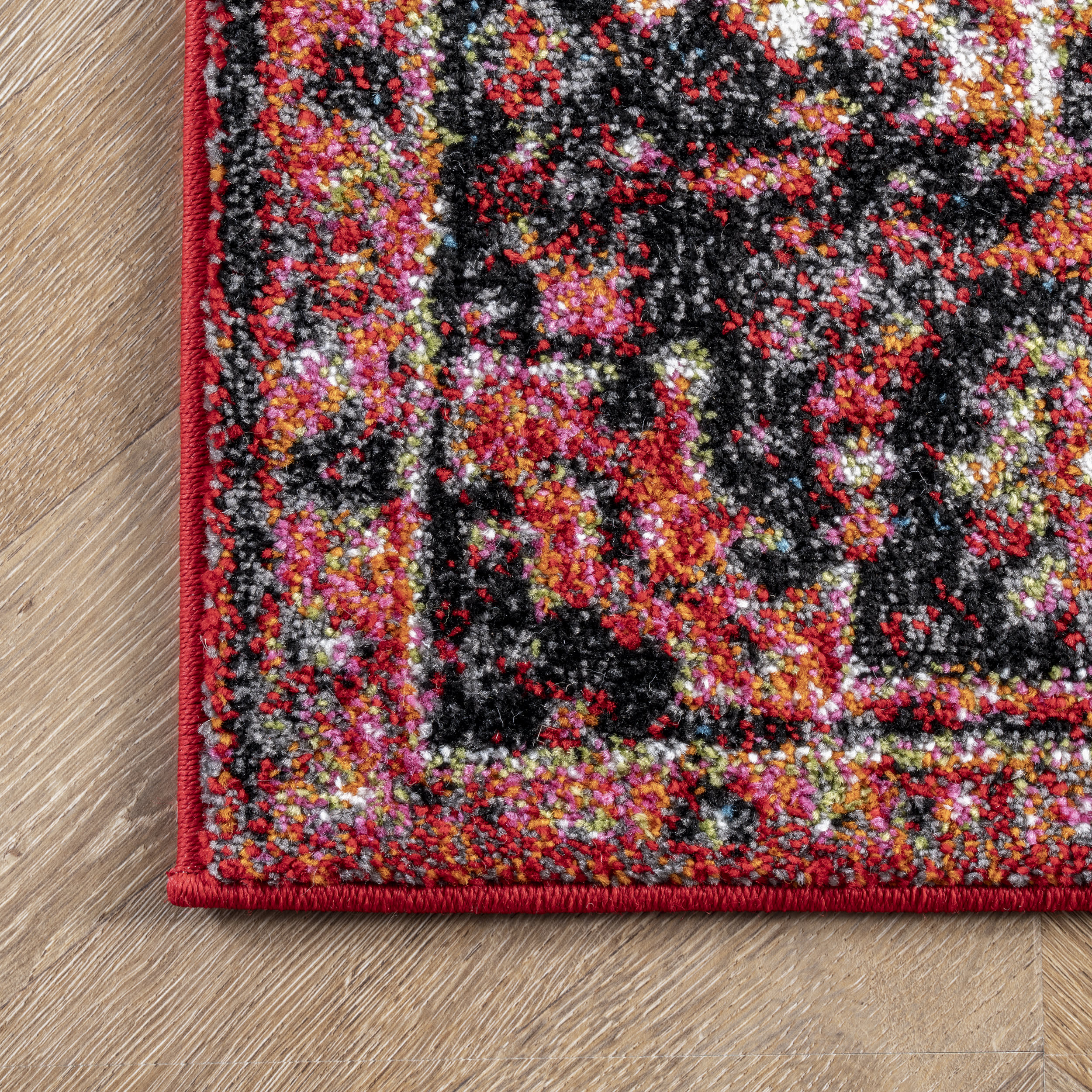 Blossom Emblem Indoor/Outdoor Rug | Dark Orange - Image 3