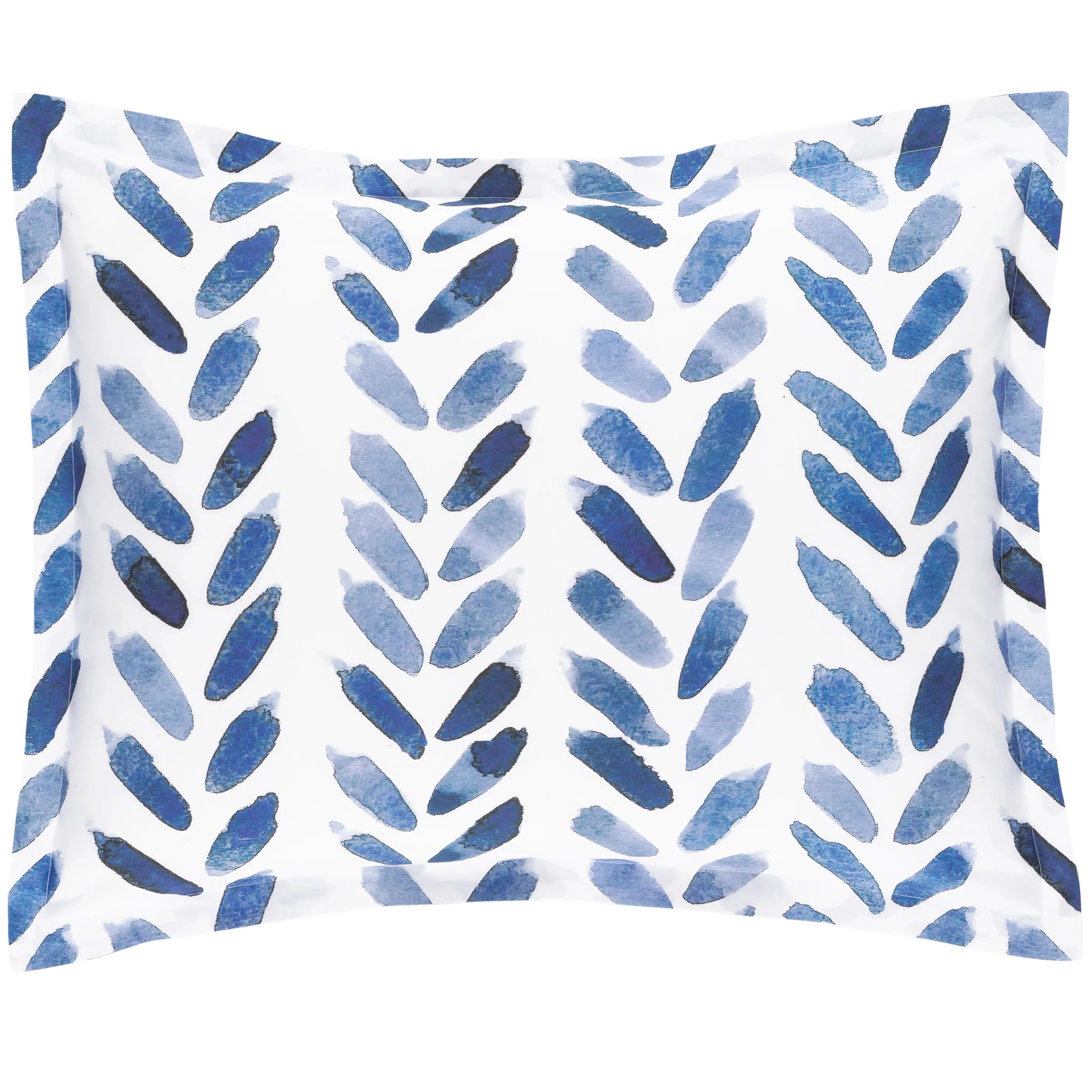 Blue Brush Sham | White/Blue - Image 3