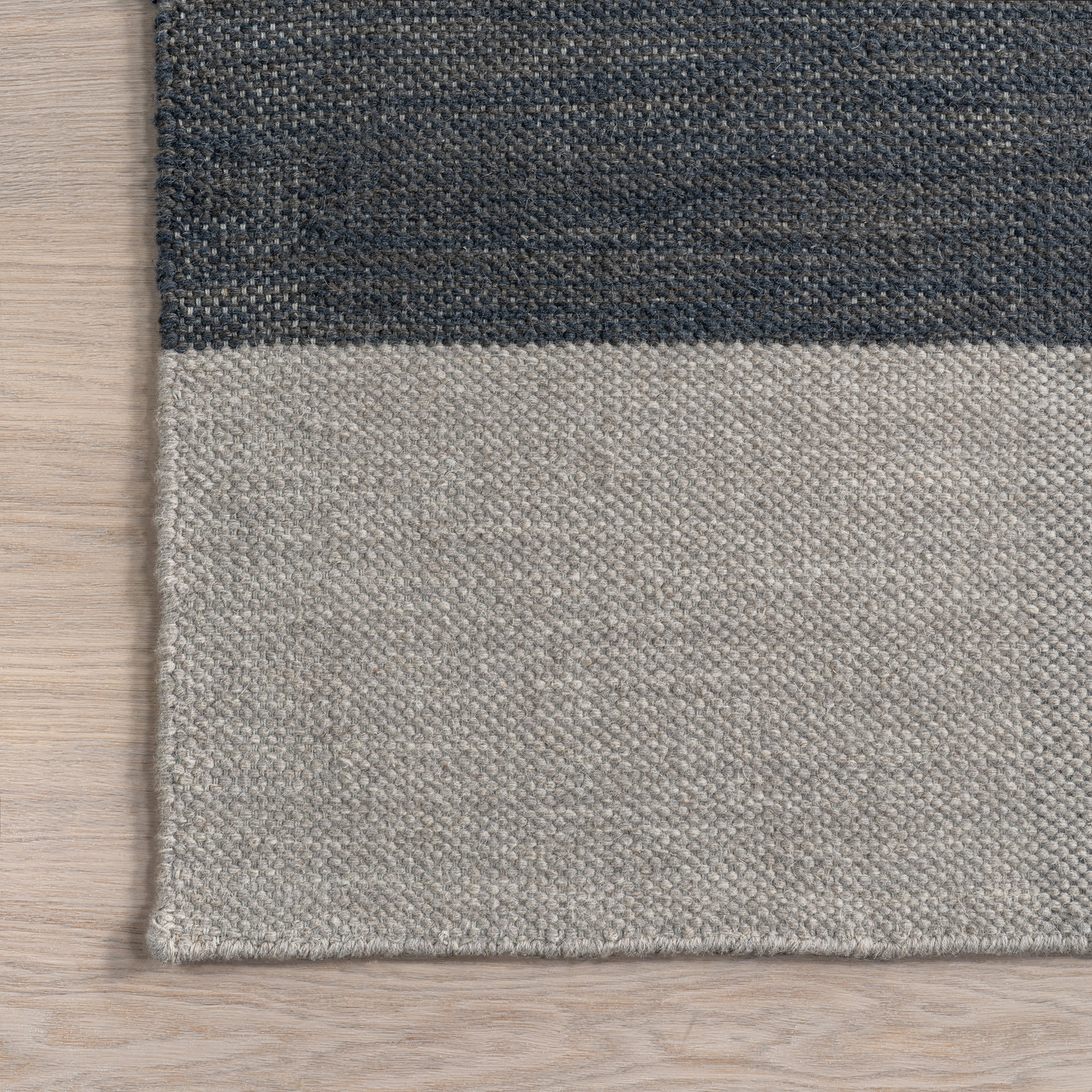 Blue Jay Colorblocked Wool Rug | Grey - Image 3