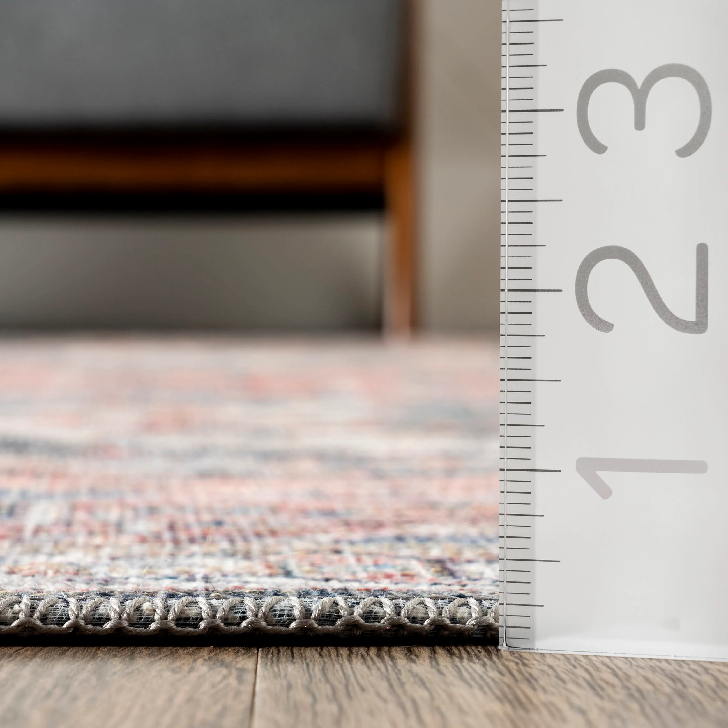 Bonnie Washable Medallion Rug | Rust - Image 5
