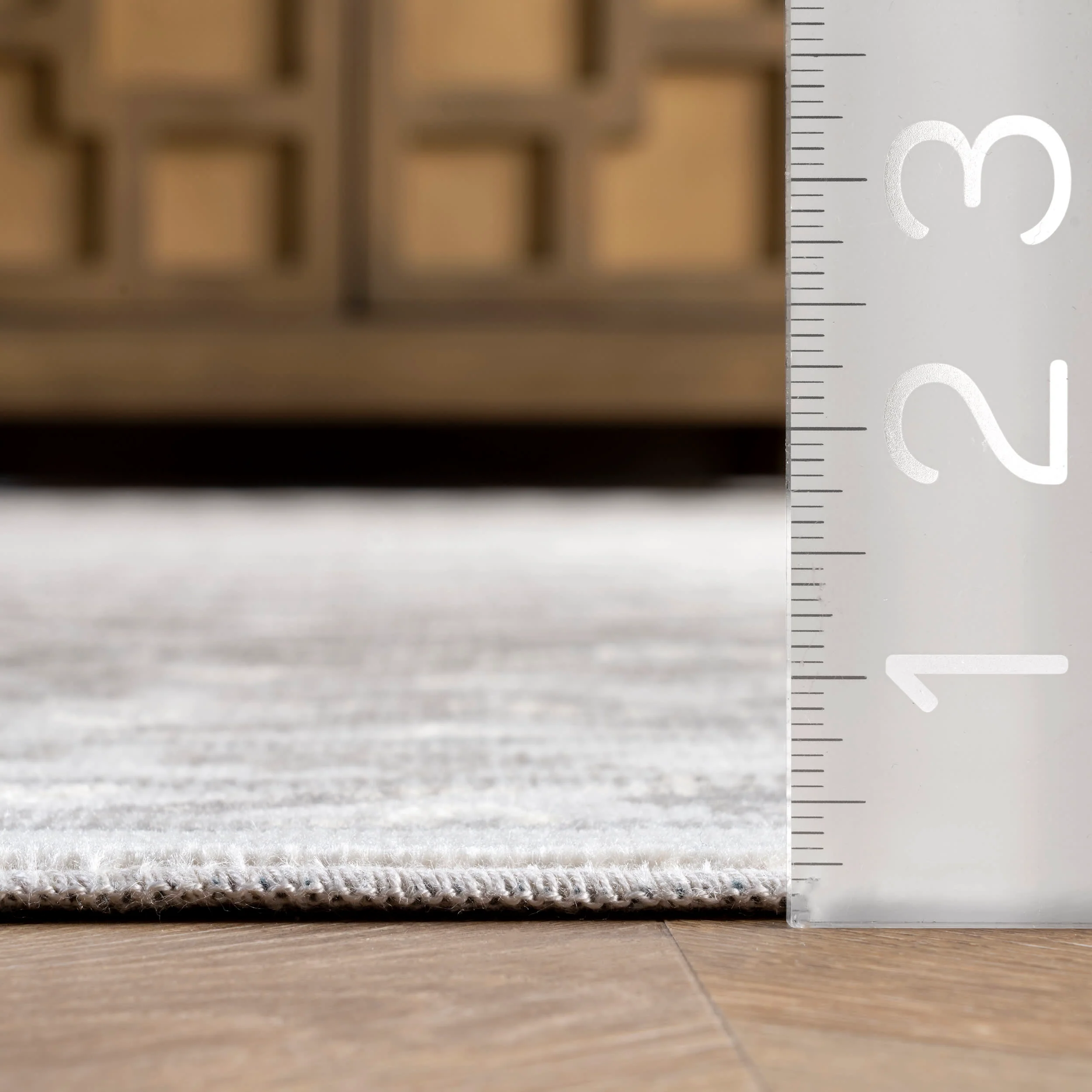 Bordered Seasonal Trellis Rug | Beige - Image 5