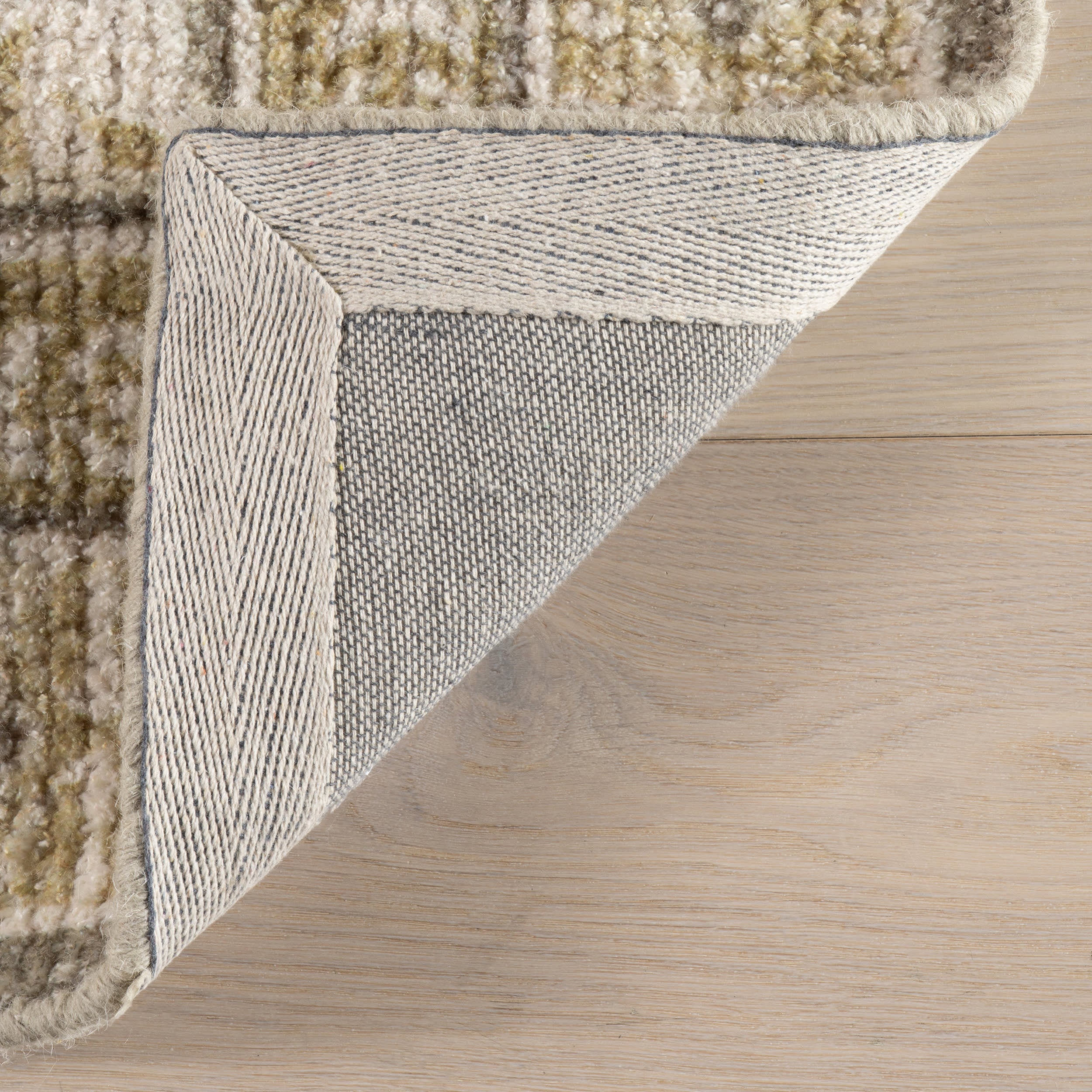 Botanica Hand Tufted Botanical Wool-Blend Rug | Olive Green - Image 6