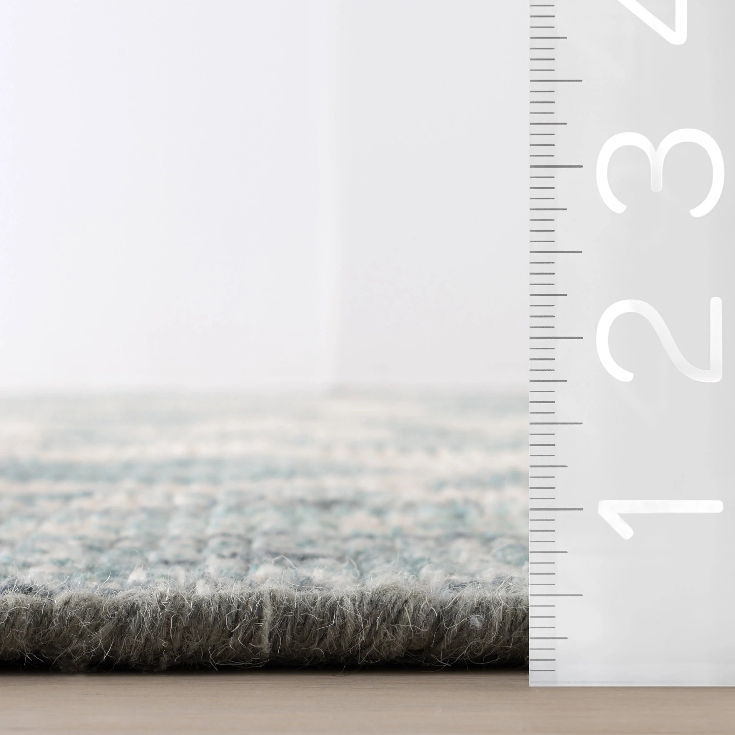 Botanica Hand Tufted Botanical Wool-Blend Rug | Teal - Image 5